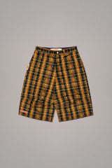KNEE SHORT // YELLOW CHECK