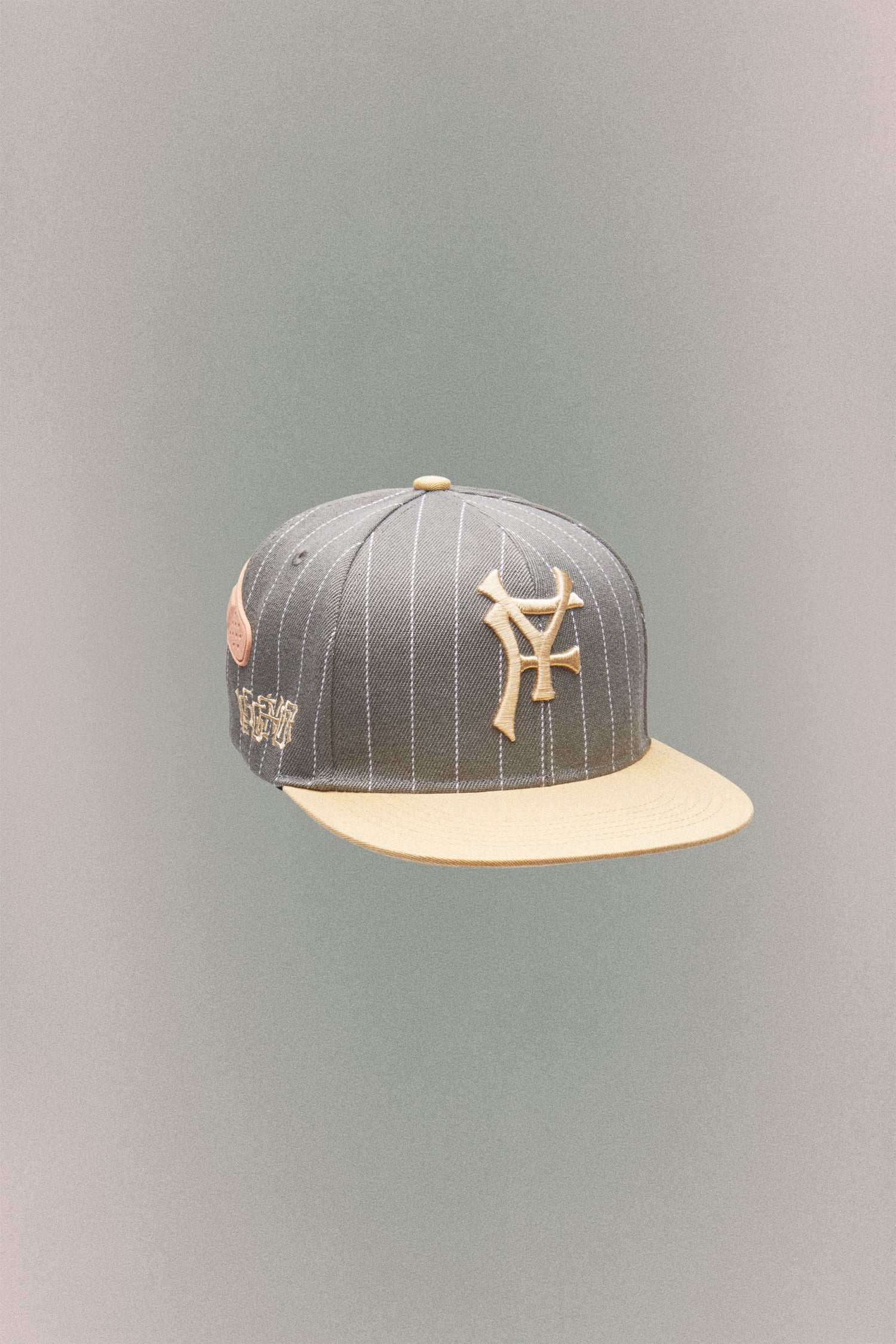 PINSTRIPE BASEBALL HAT // GREY