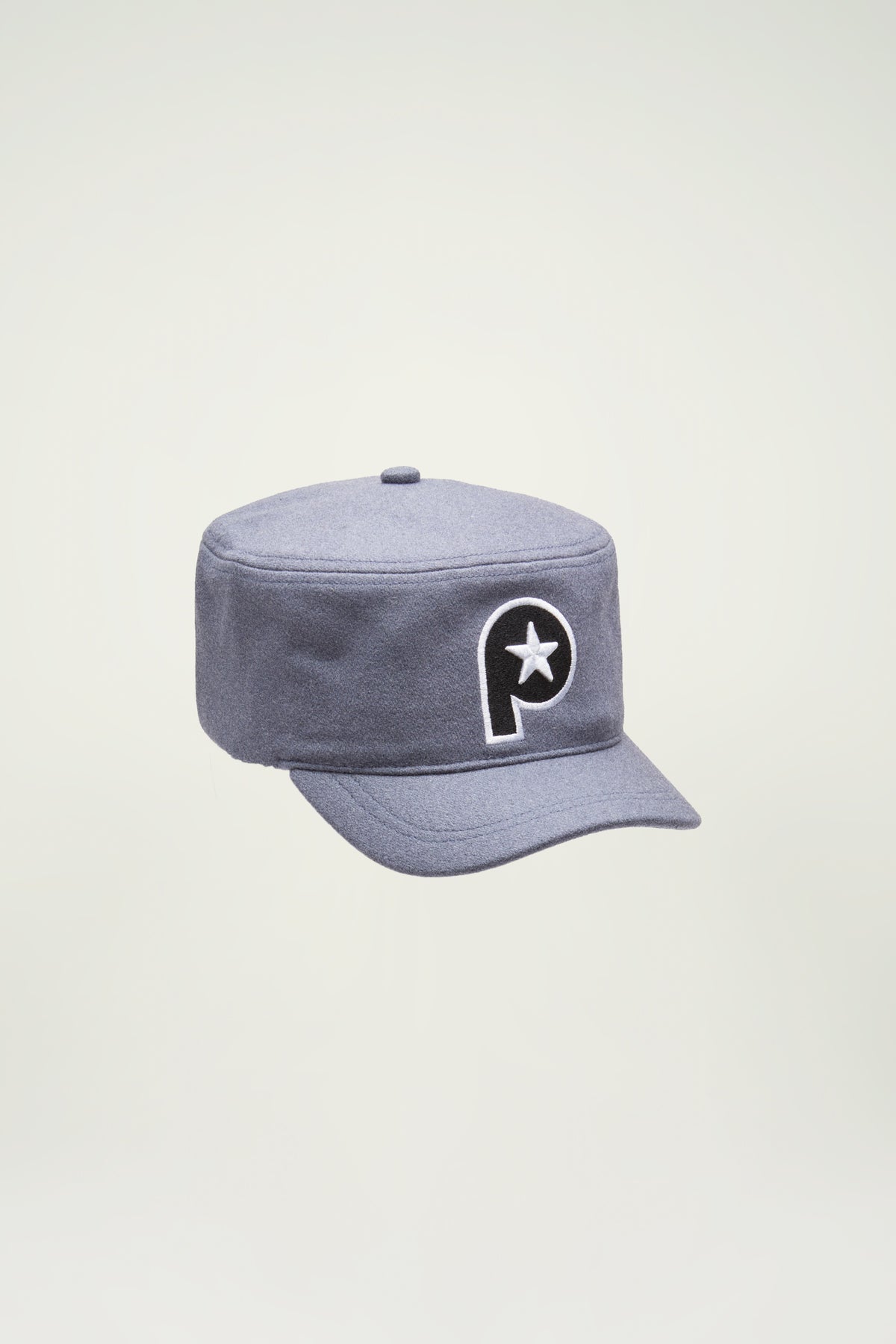 P PILLBOX HAT // GREY
