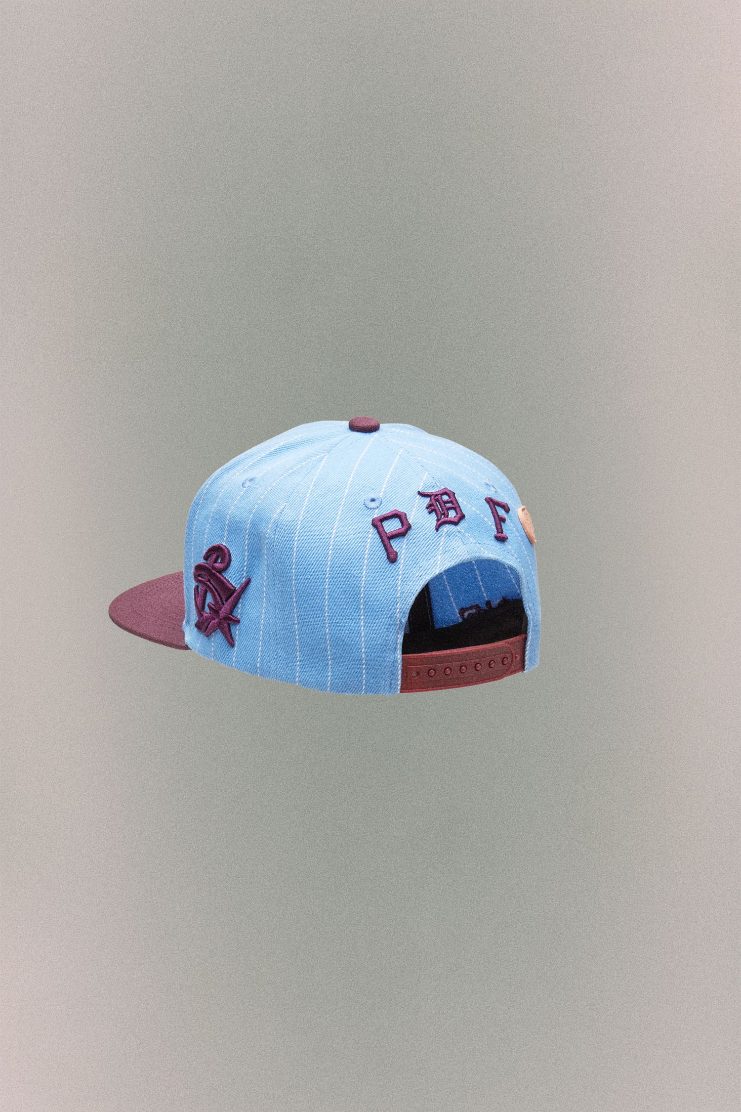 PINSTRIPE BASEBALL HAT // BABY BLUE