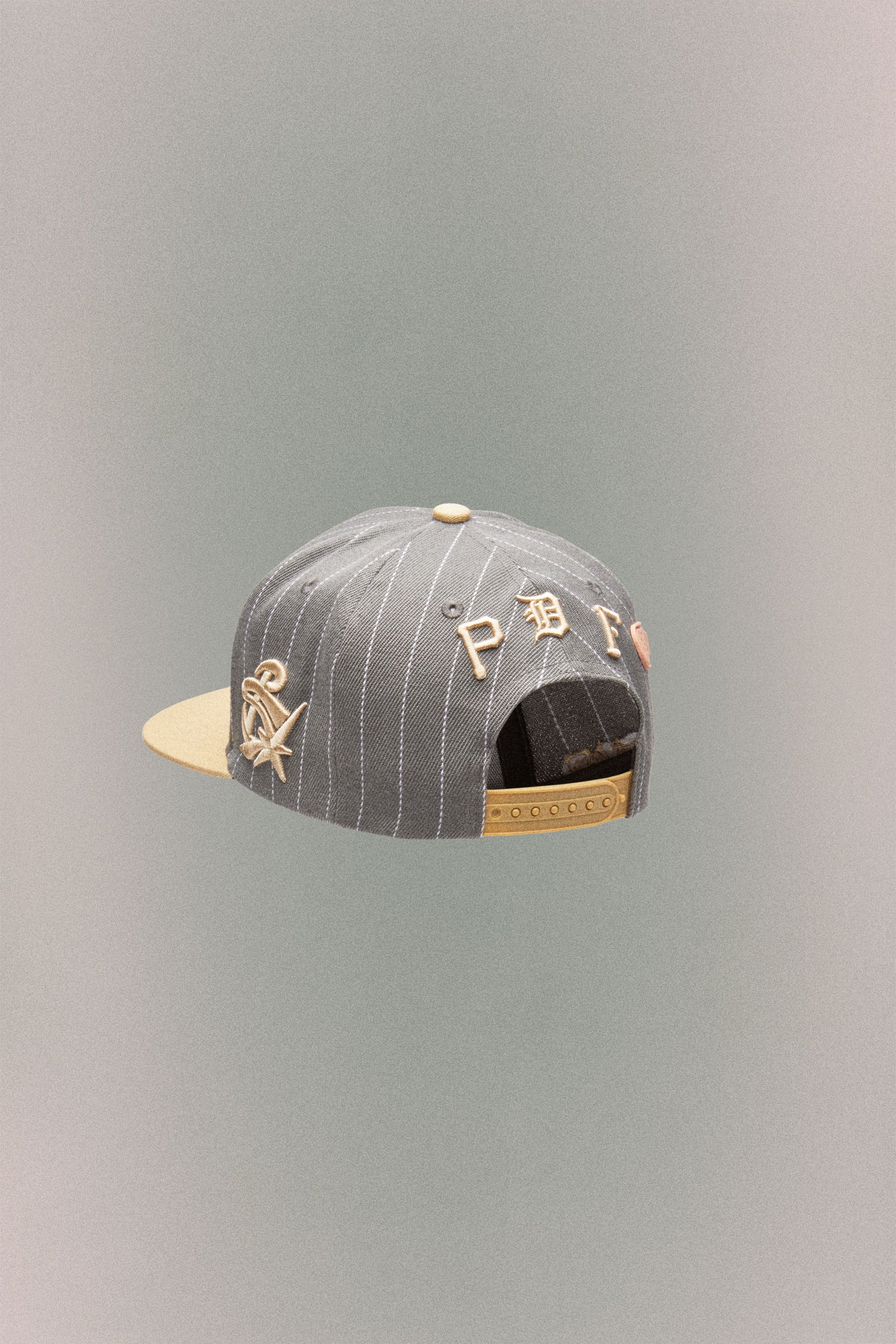 PINSTRIPE BASEBALL HAT // GREY