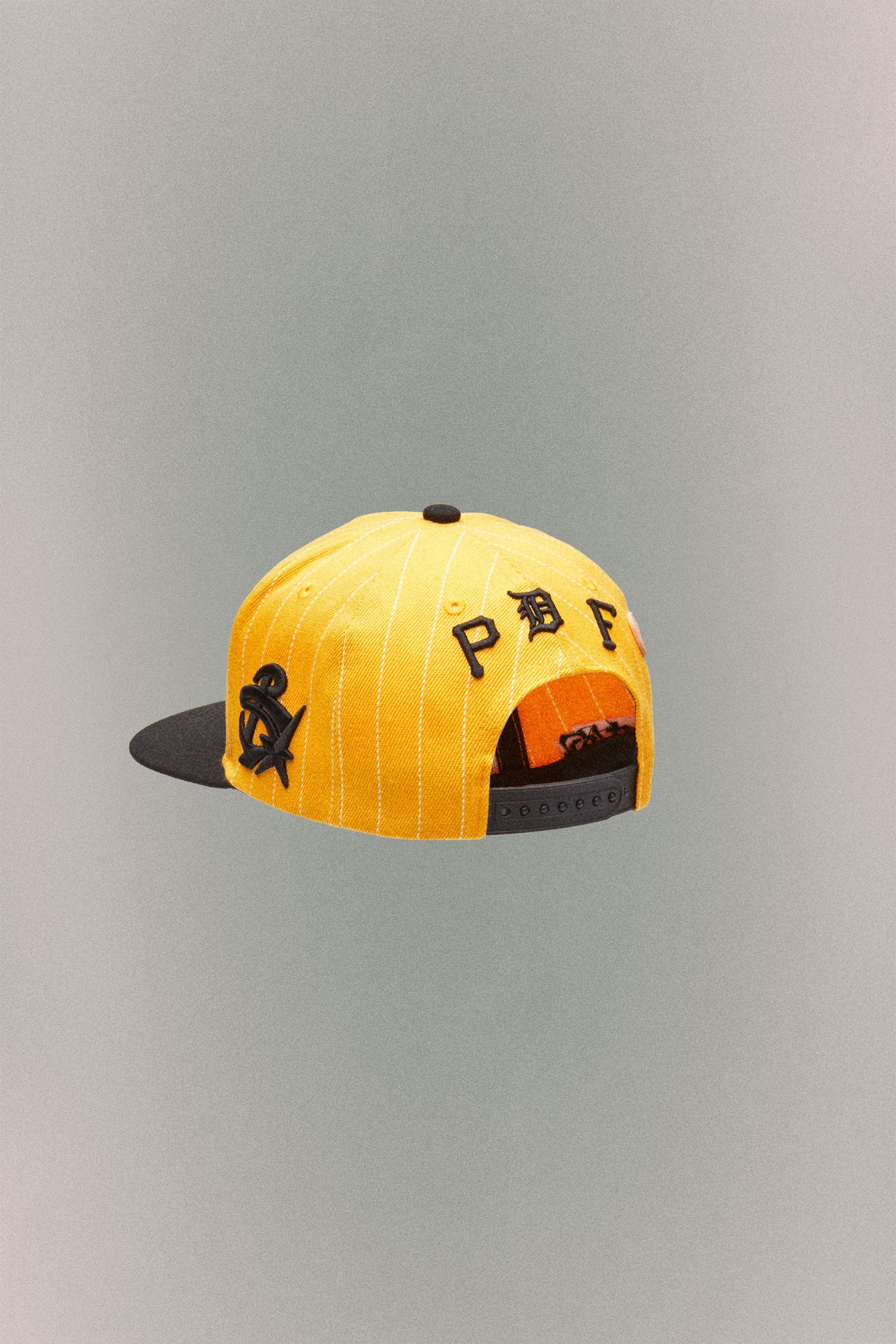 PINSTRIPE BASEBALL HAT // YELLOW