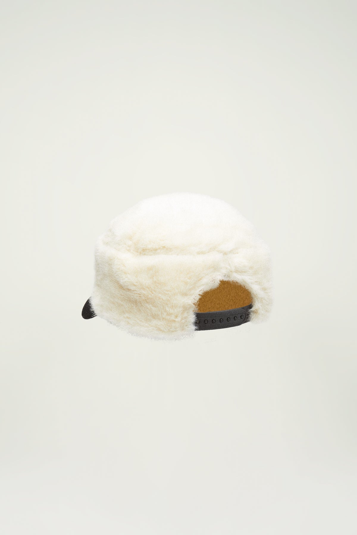 FUR PILLBOX HAT // YELLOW