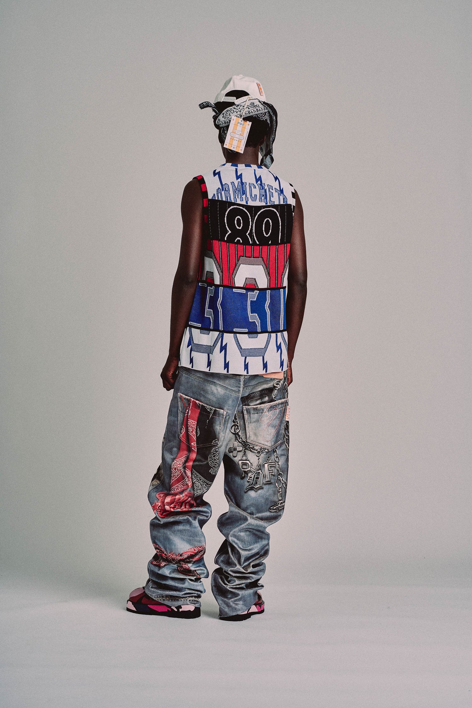 POWER TANK TOP // RED & BLUE