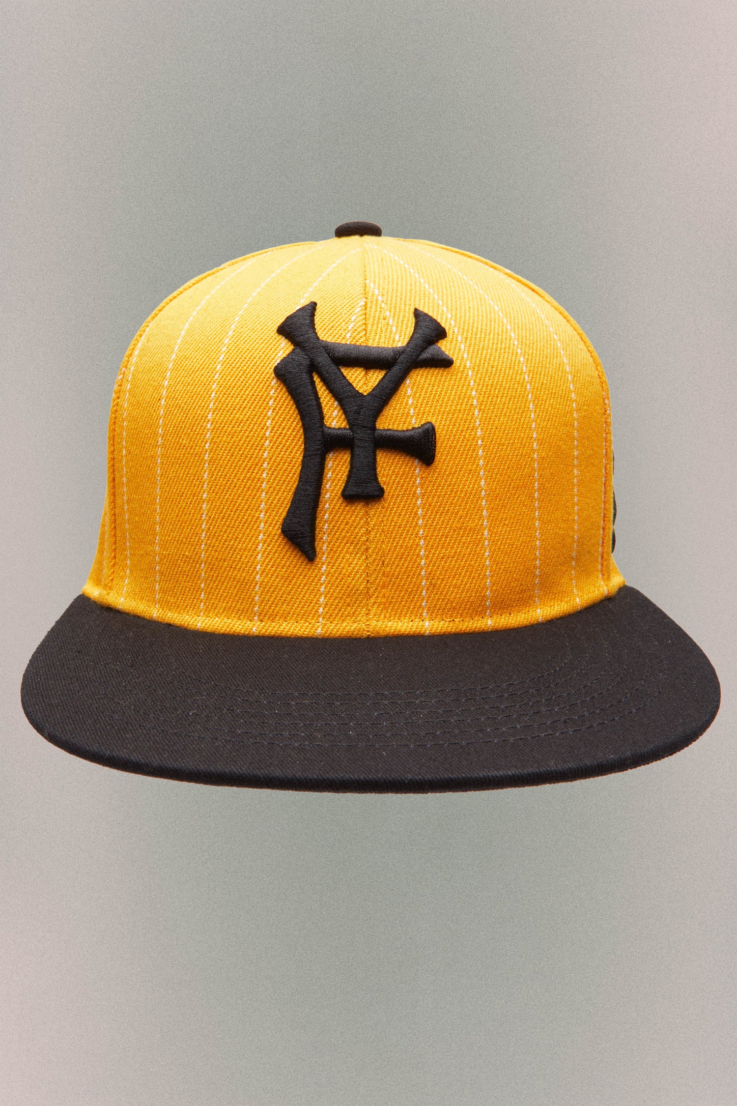 PINSTRIPE BASEBALL HAT // YELLOW