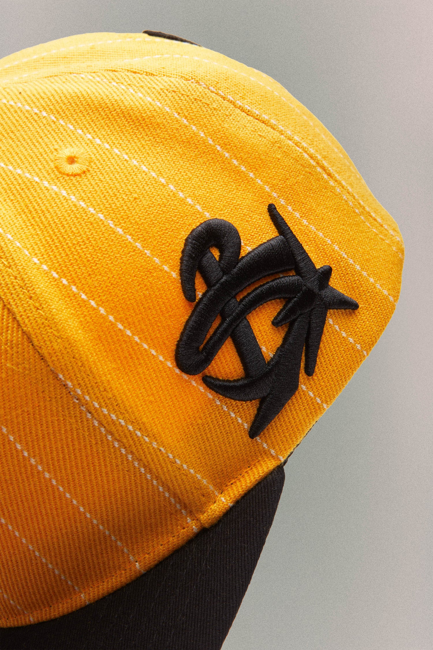PINSTRIPE BASEBALL HAT // YELLOW