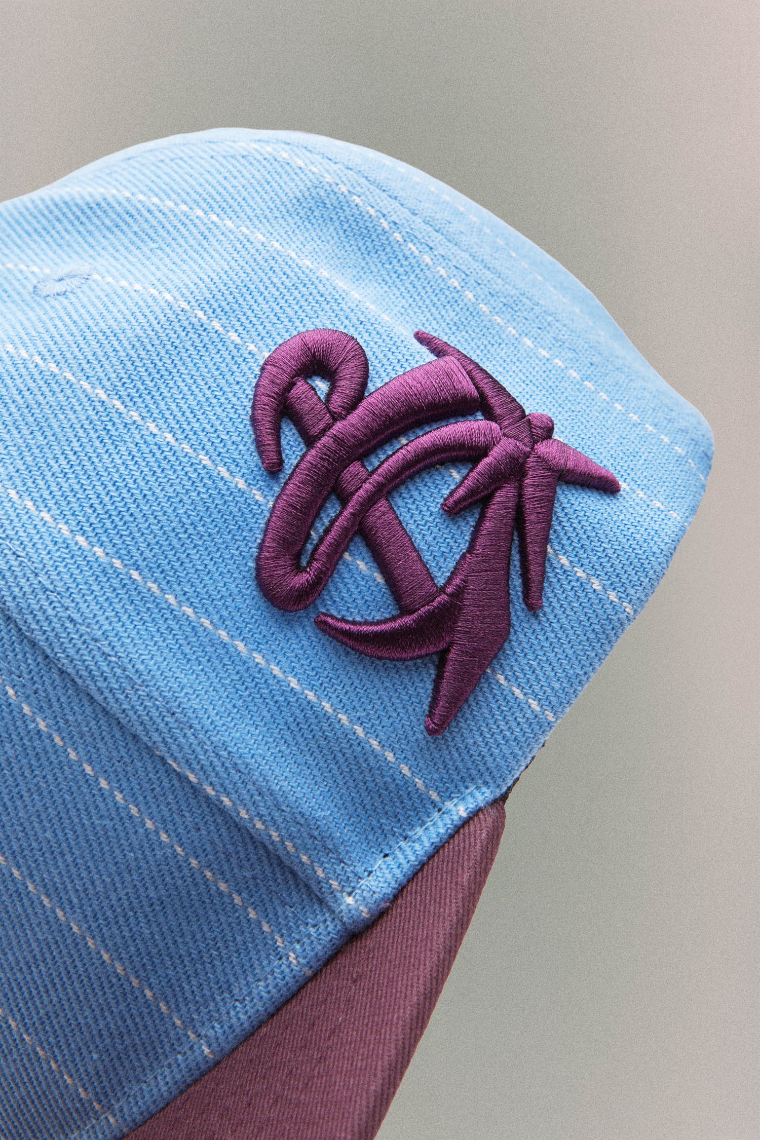 PINSTRIPE BASEBALL HAT // BABY BLUE