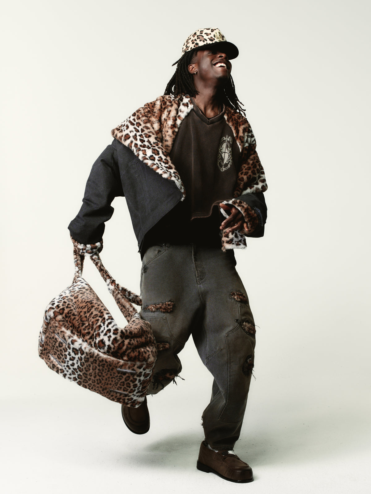 LARISSA BAG FUR // LEOPARD