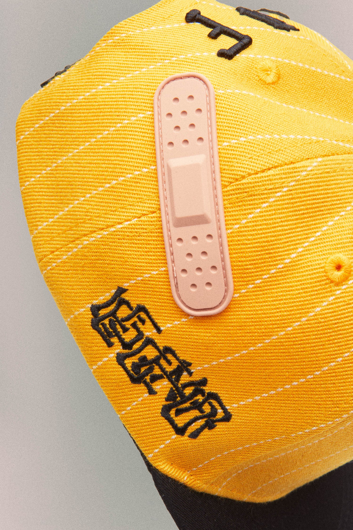 PINSTRIPE BASEBALL HAT // YELLOW