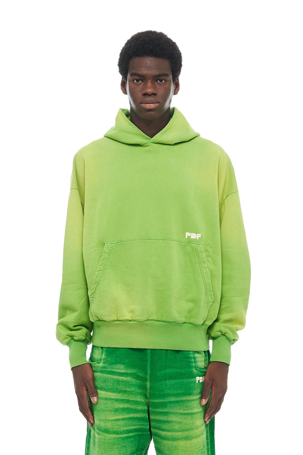 Lime green pullover store hoodie