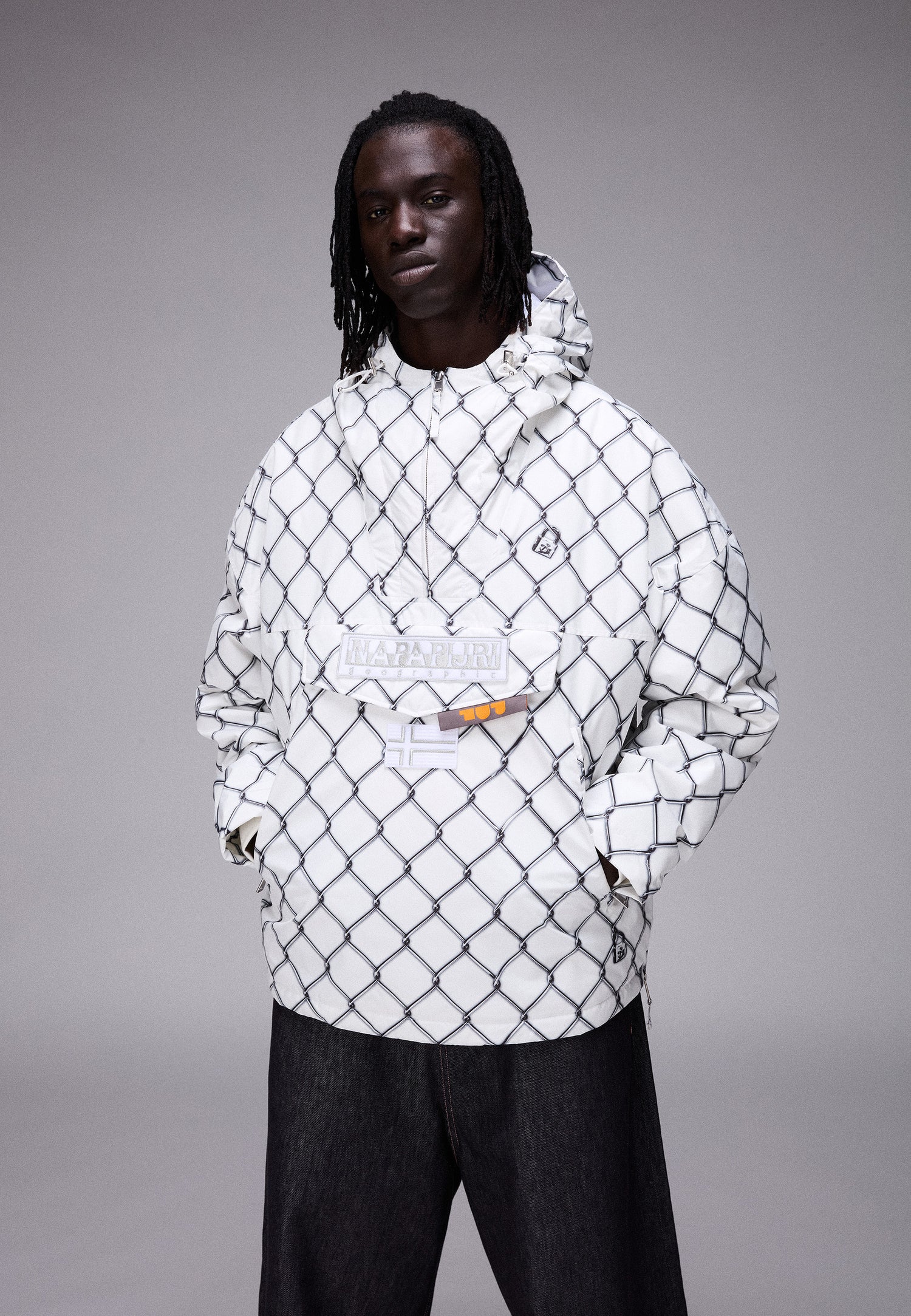 RAINFOREST NEXT PDF ANORAK JACKET // WHITE