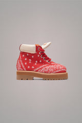 STRADA LOW BANDANA BOOTS // RED