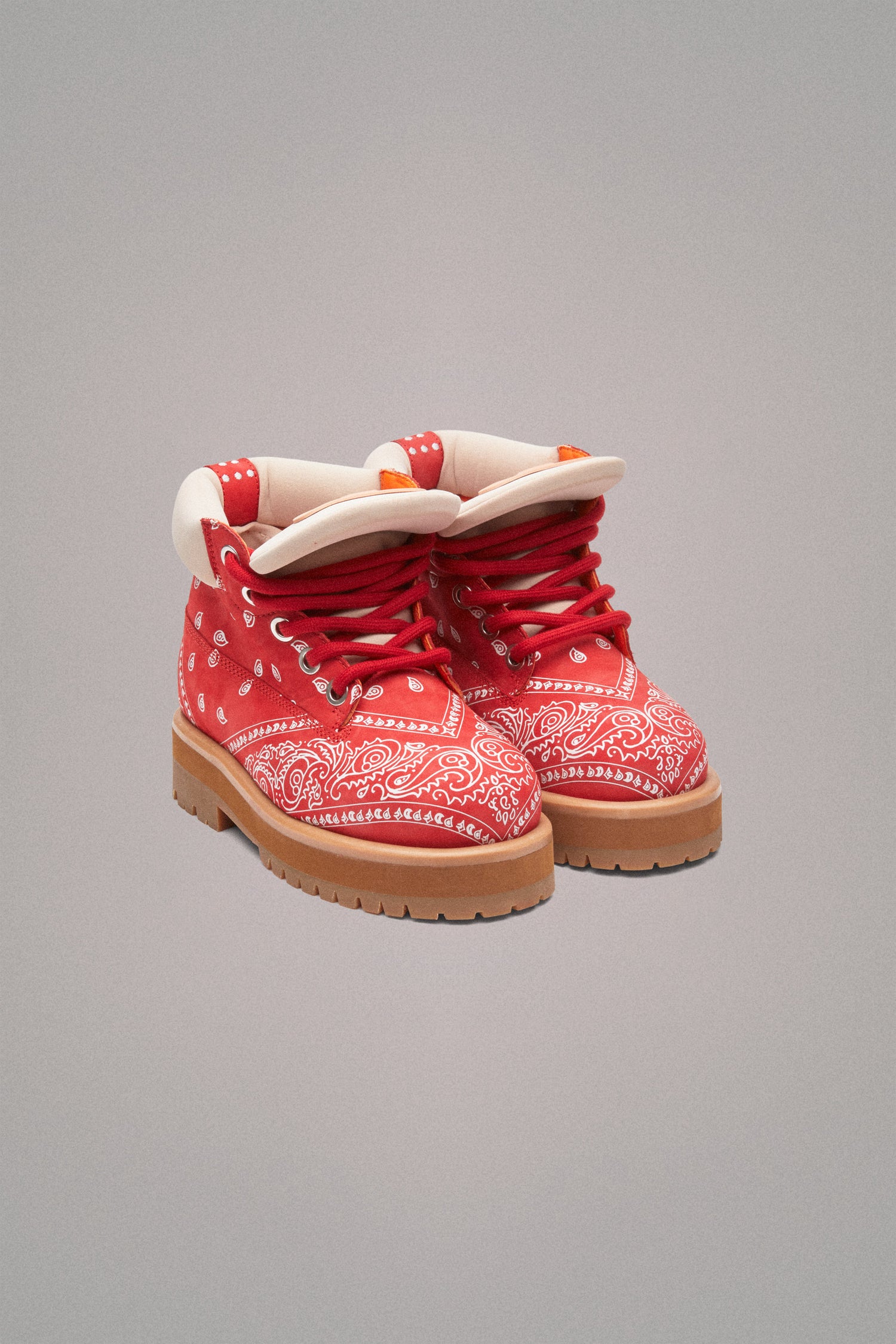 STRADA LOW BANDANA BOOTS // RED