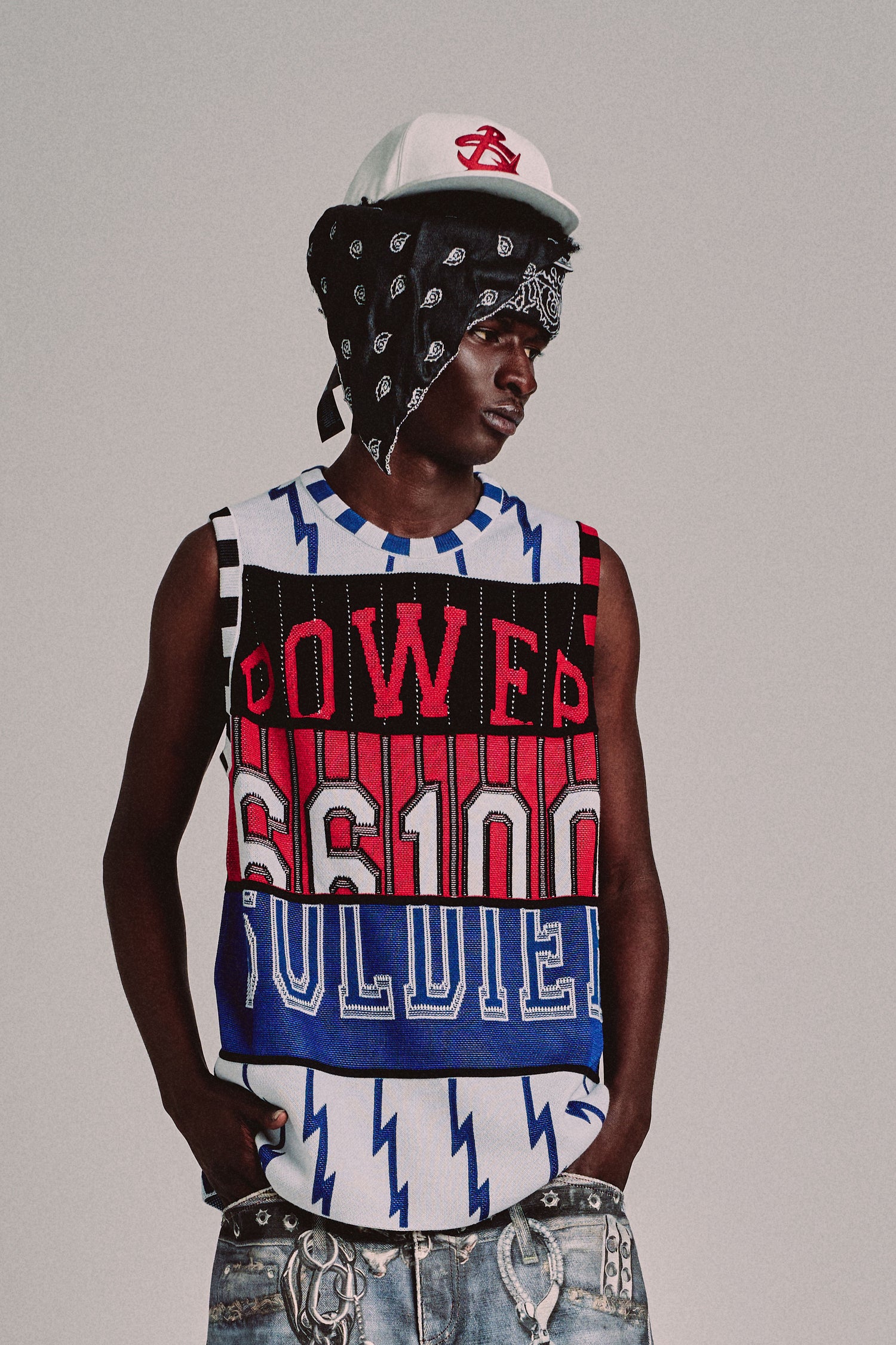 POWER TANK TOP // RED & BLUE