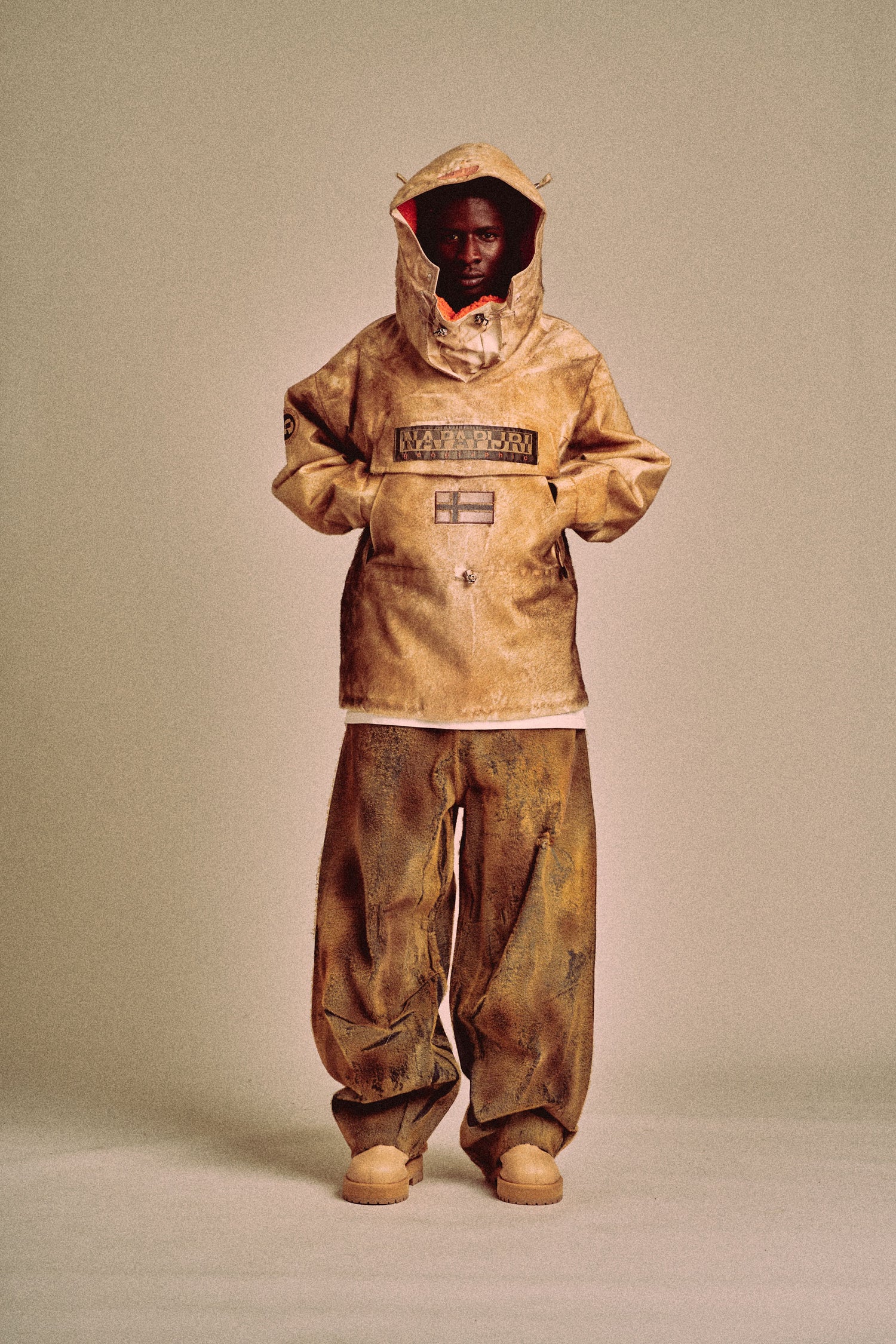NAPAPIJRI x PDF SKIDOO JACKET // BROWN