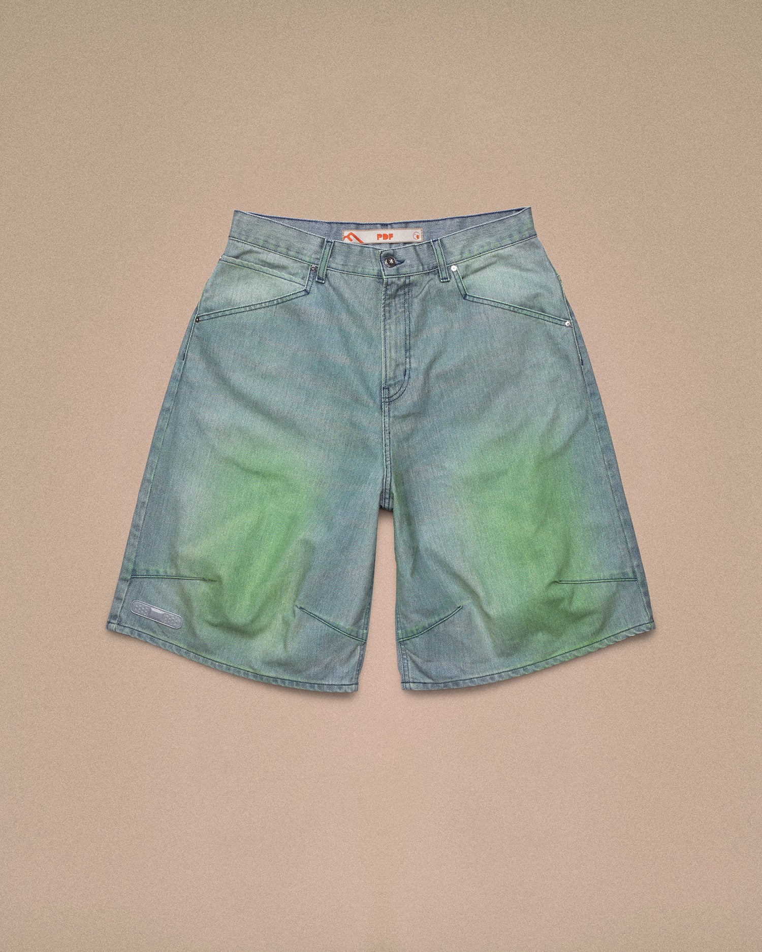 KNEE SHORTS // BLUE GREEN
