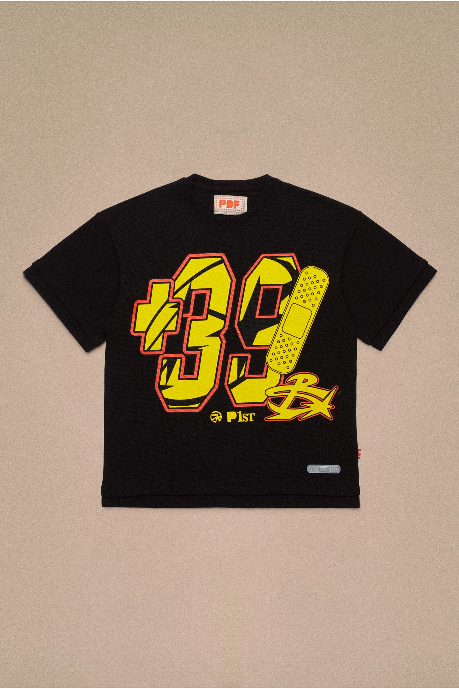39 WAFFLE TEE // BLACK