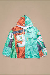 PATCHWORK HOODIE // GREEN PRINT