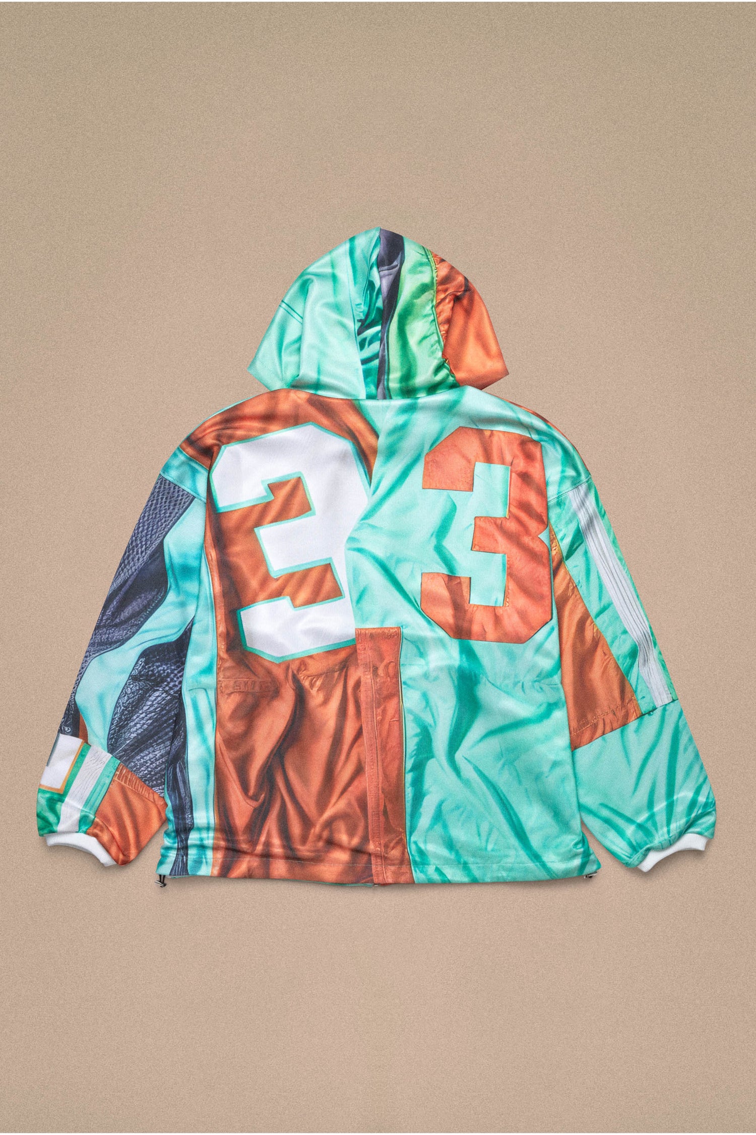 PATCHWORK HOODIE // GREEN PRINT