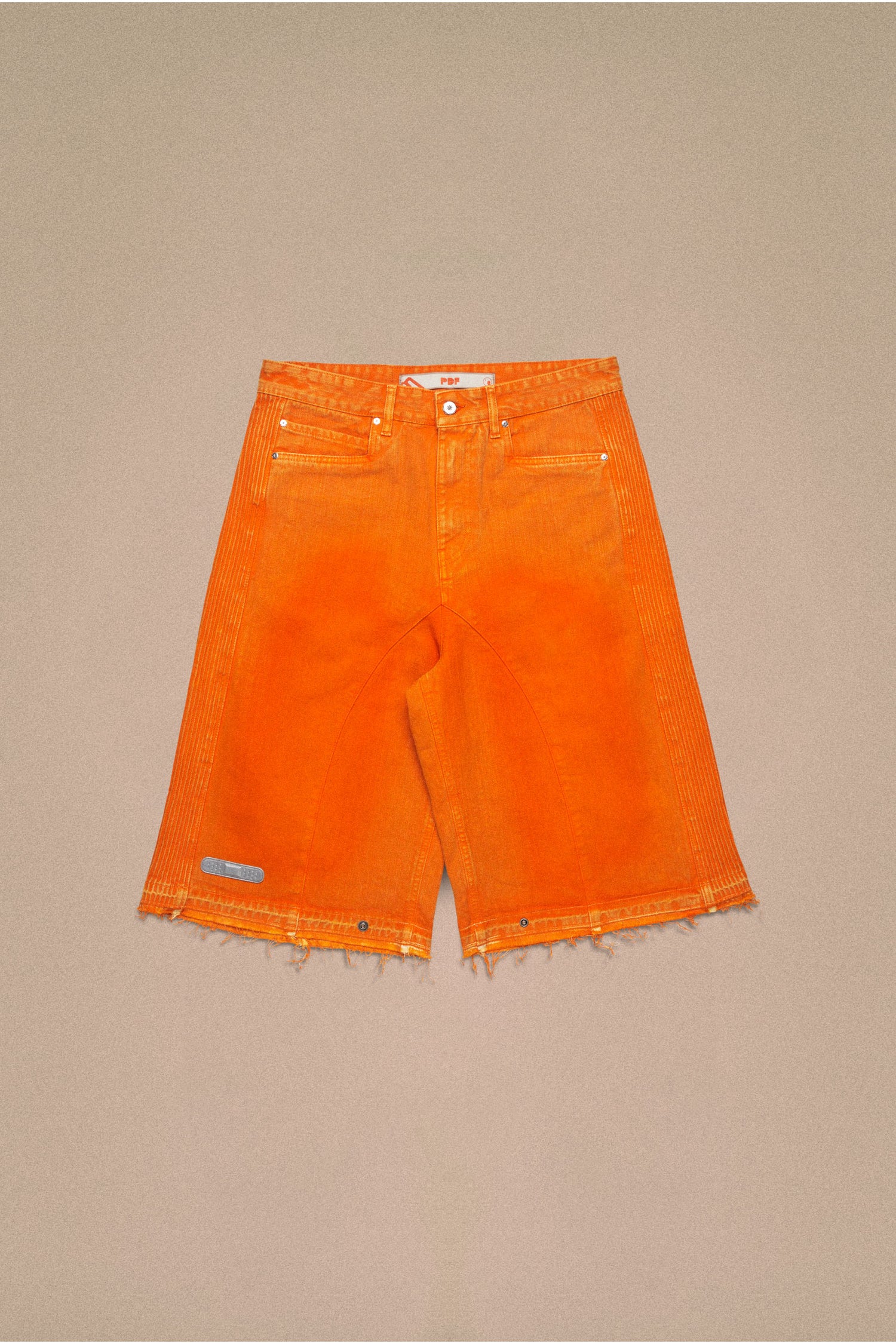 LOWRIDE BIKER SHORTS // ORANGE