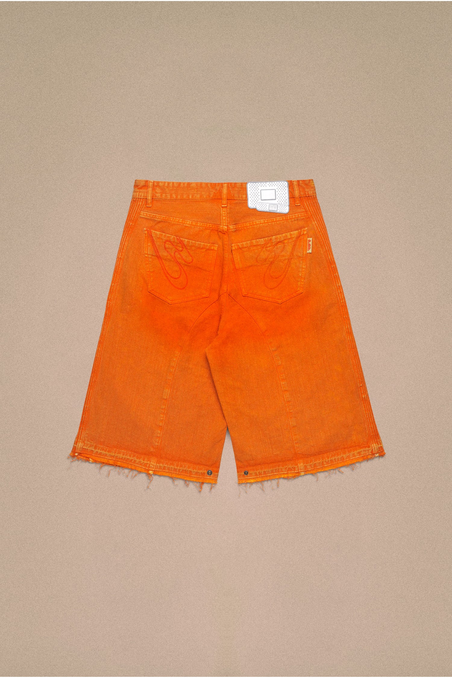 LOWRIDE BIKER SHORTS // ORANGE
