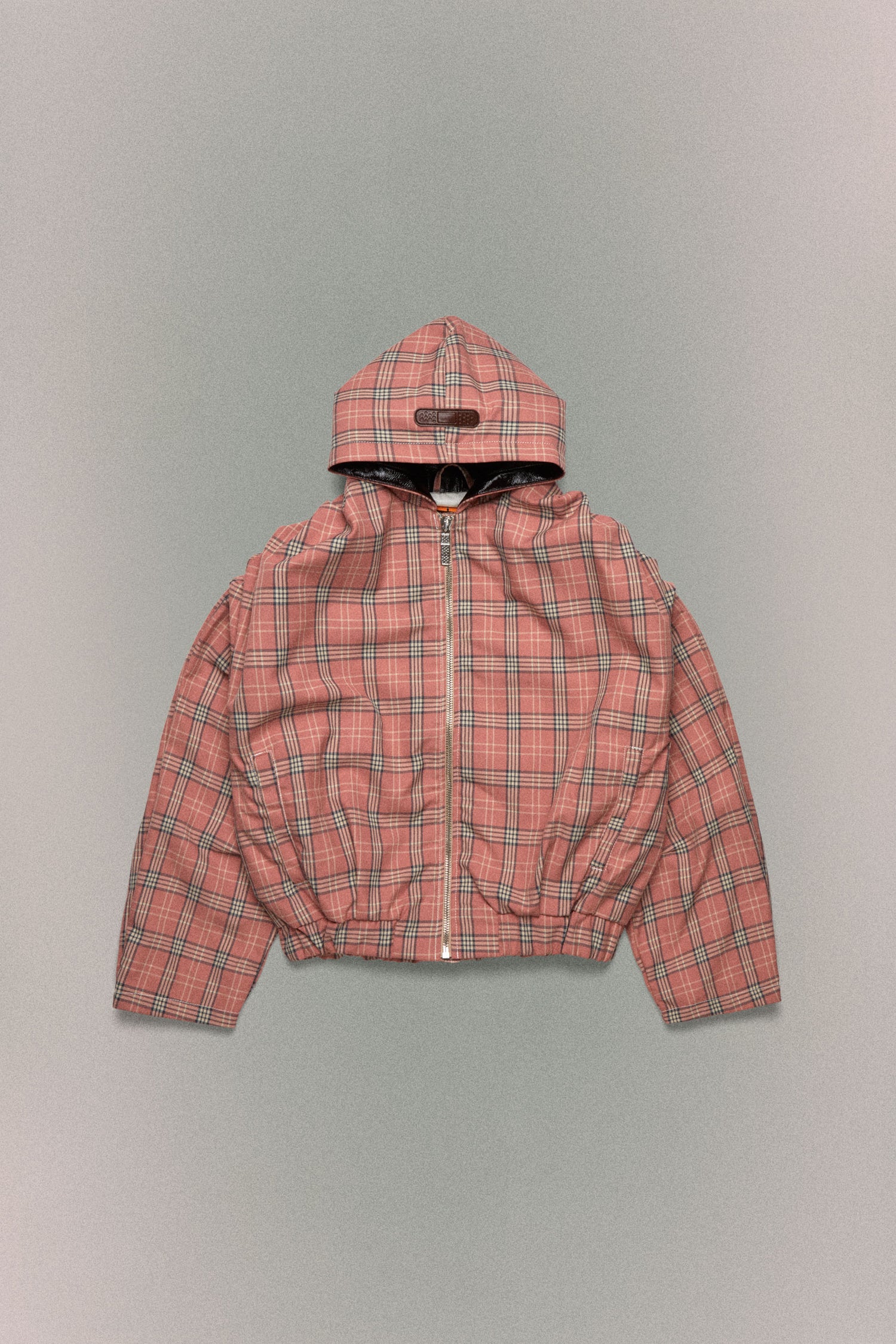 PIUMA HOODIE JACKET // PINK CHECK