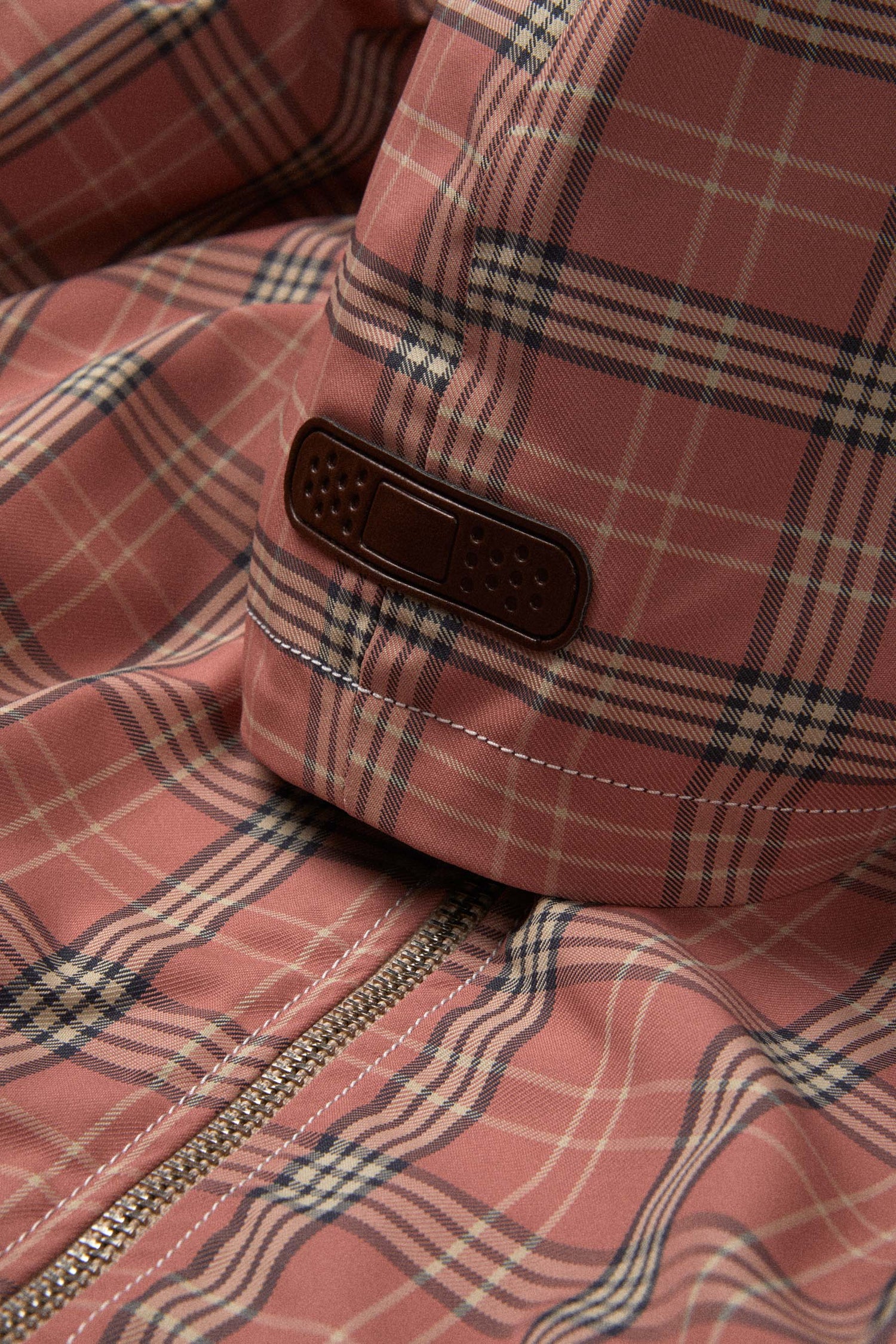 PIUMA HOODIE JACKET // PINK CHECK