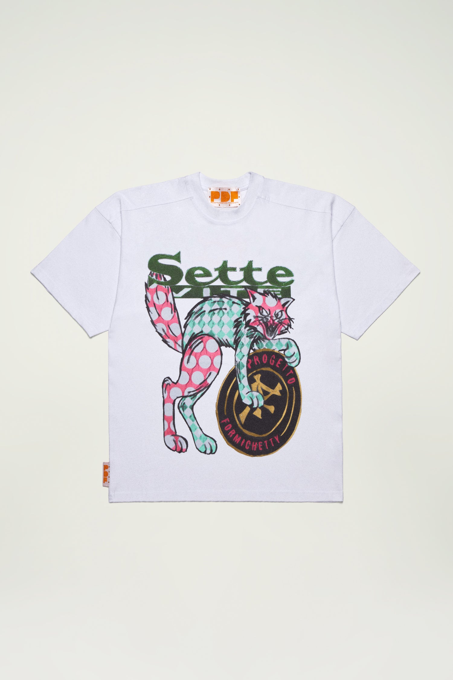 THE NEW BOY SEVEN CAT T-SHIRT // WHITE