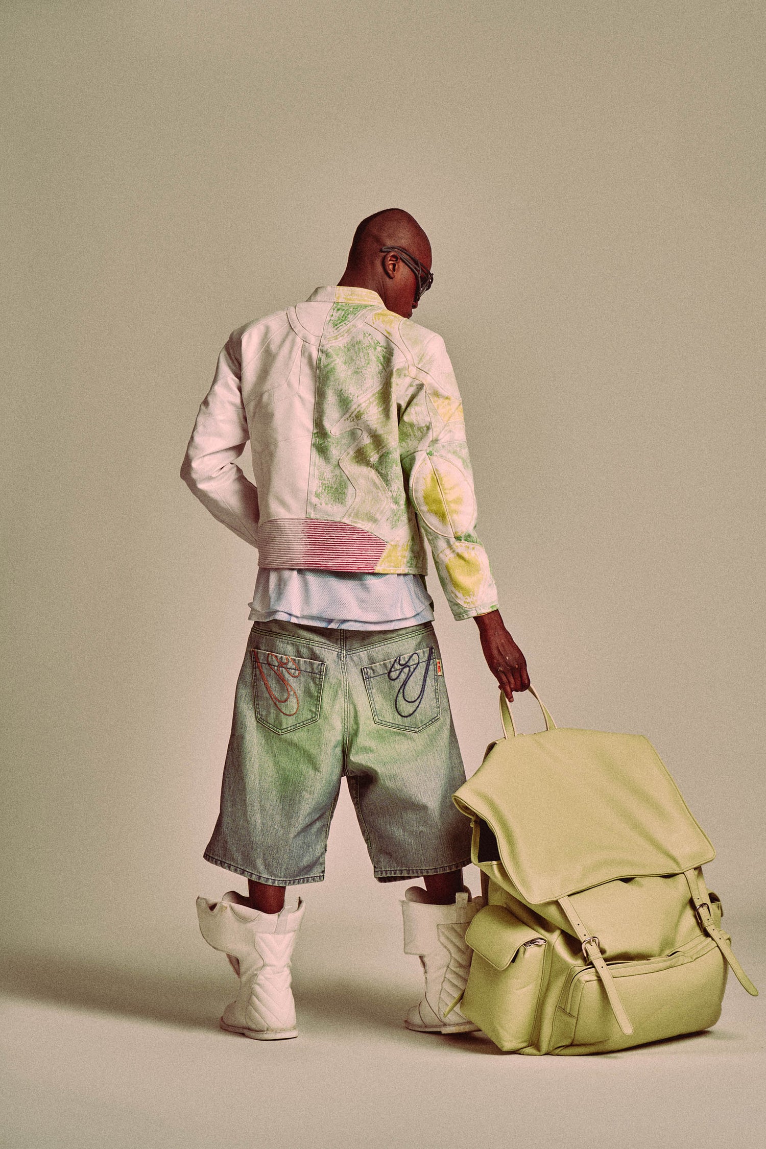 KNEE SHORTS // BLUE GREEN