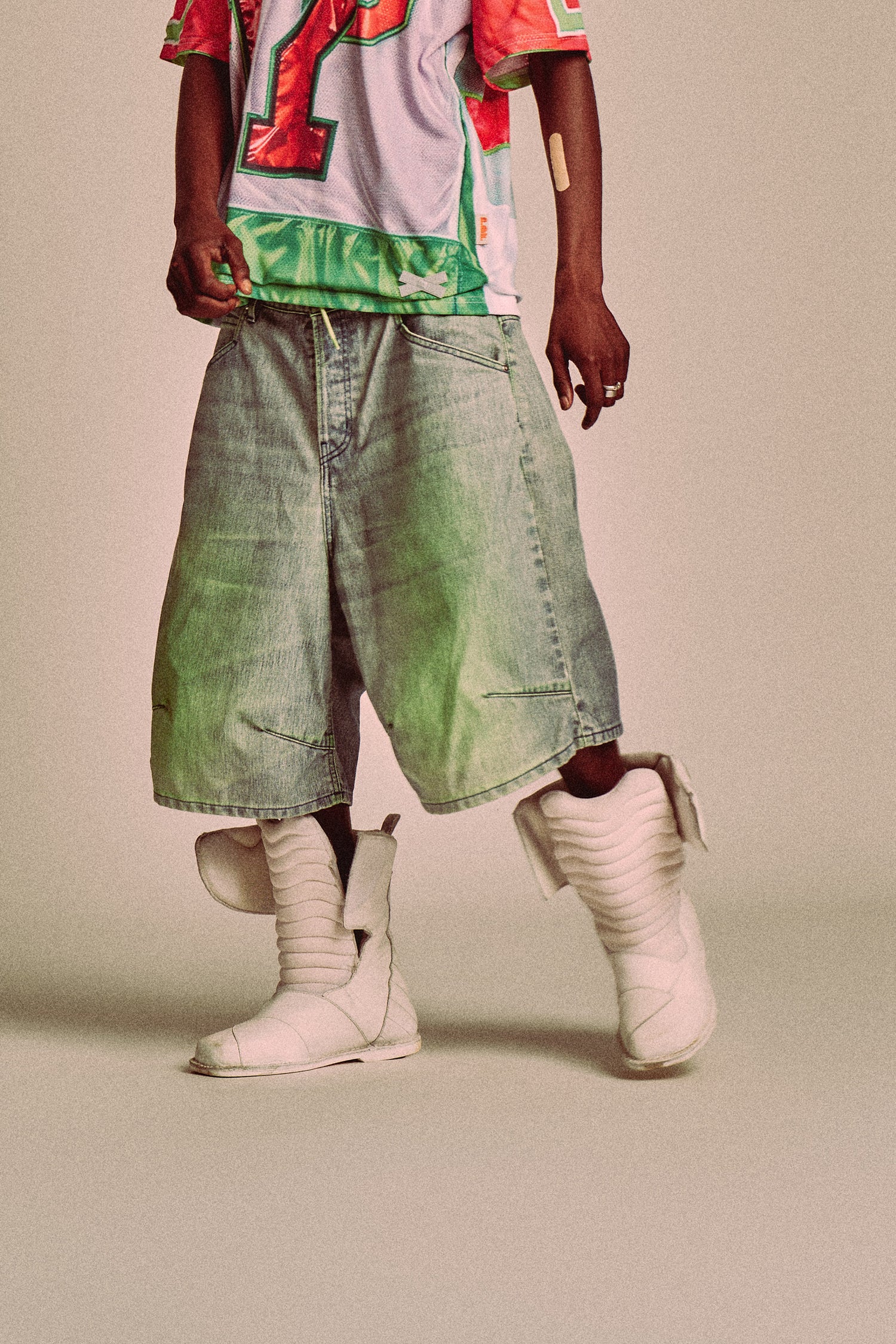 KNEE SHORTS // BLUE GREEN