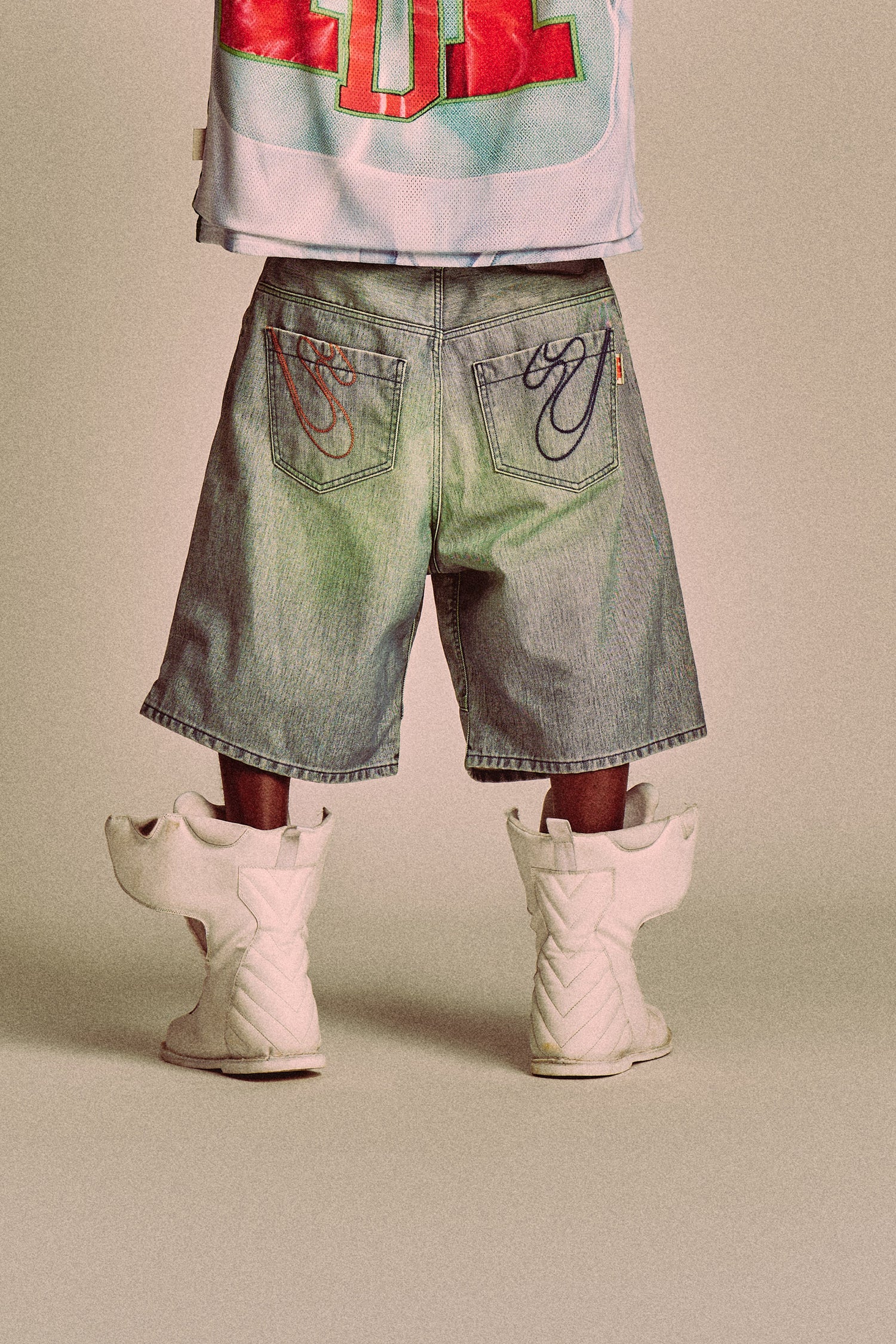 KNEE SHORTS // BLUE GREEN