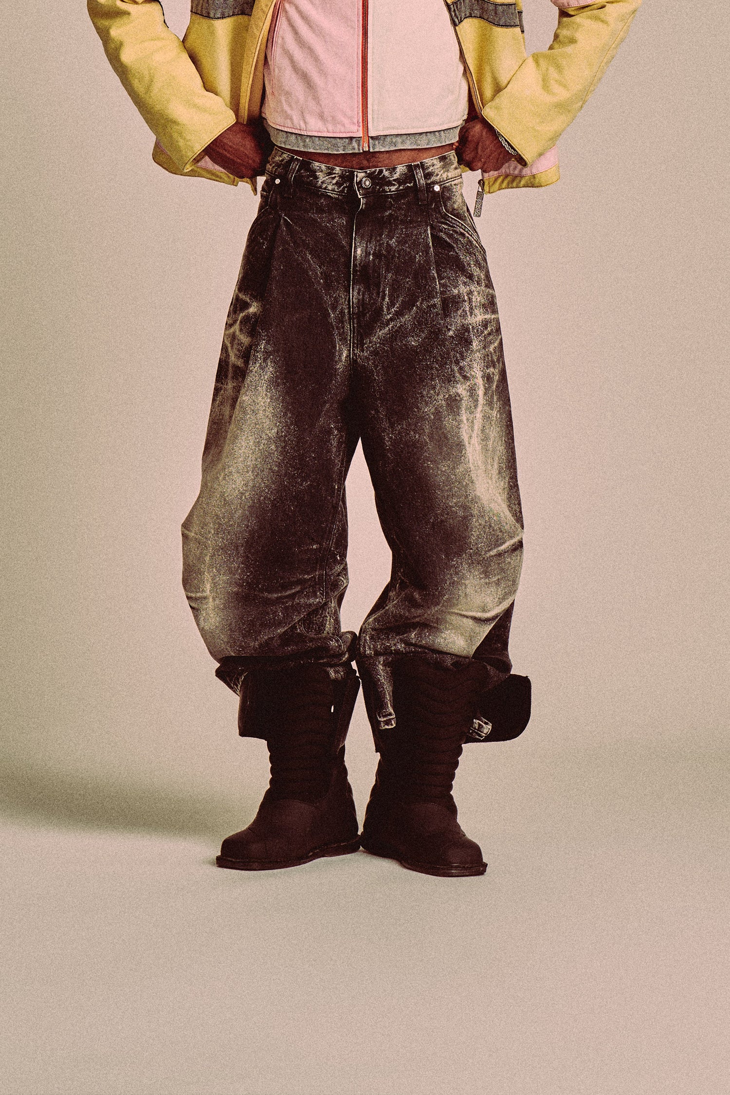 FAT ANGELO PANTS // WASHED BLACK