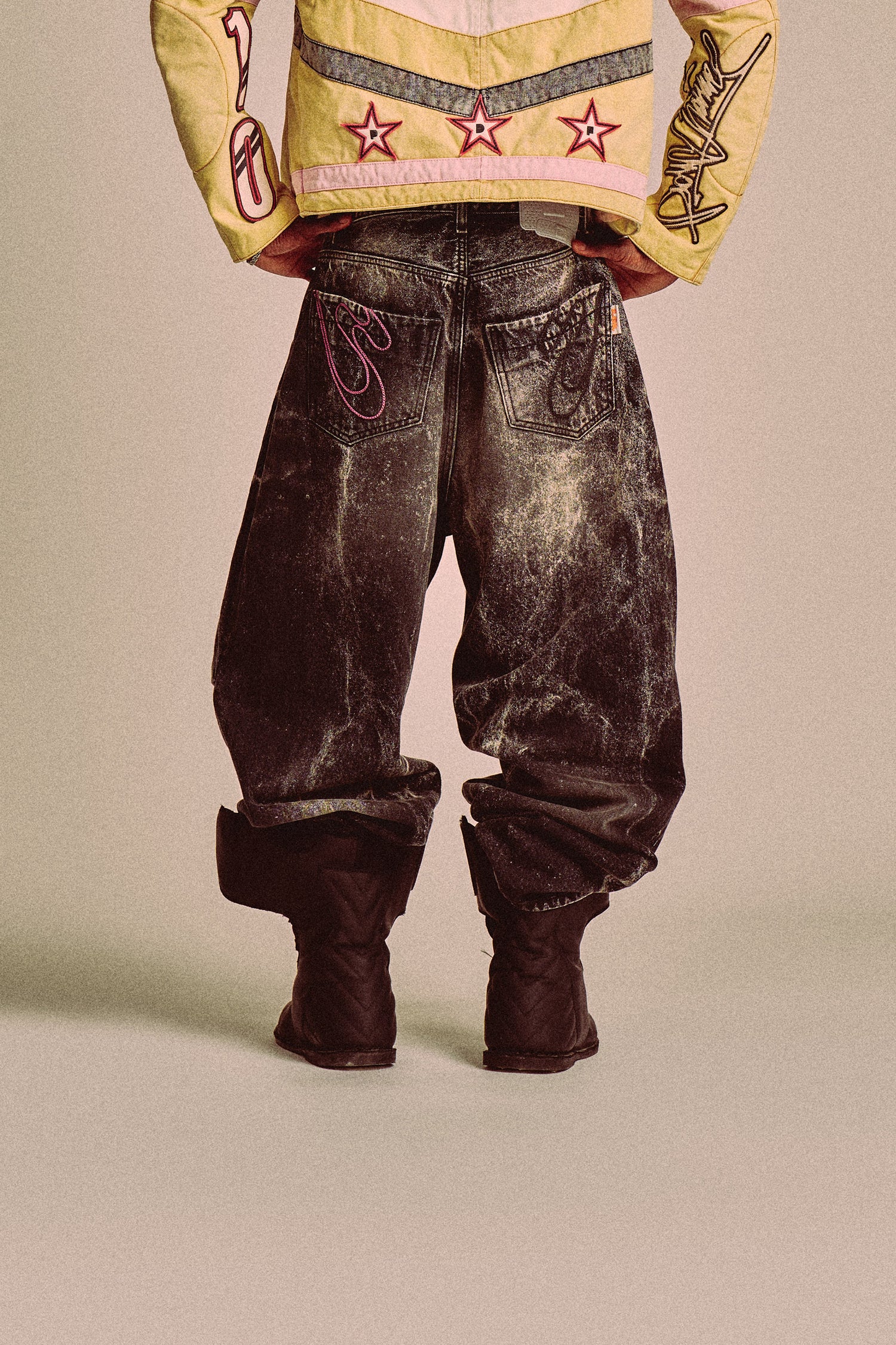 FAT ANGELO PANTS // WASHED BLACK