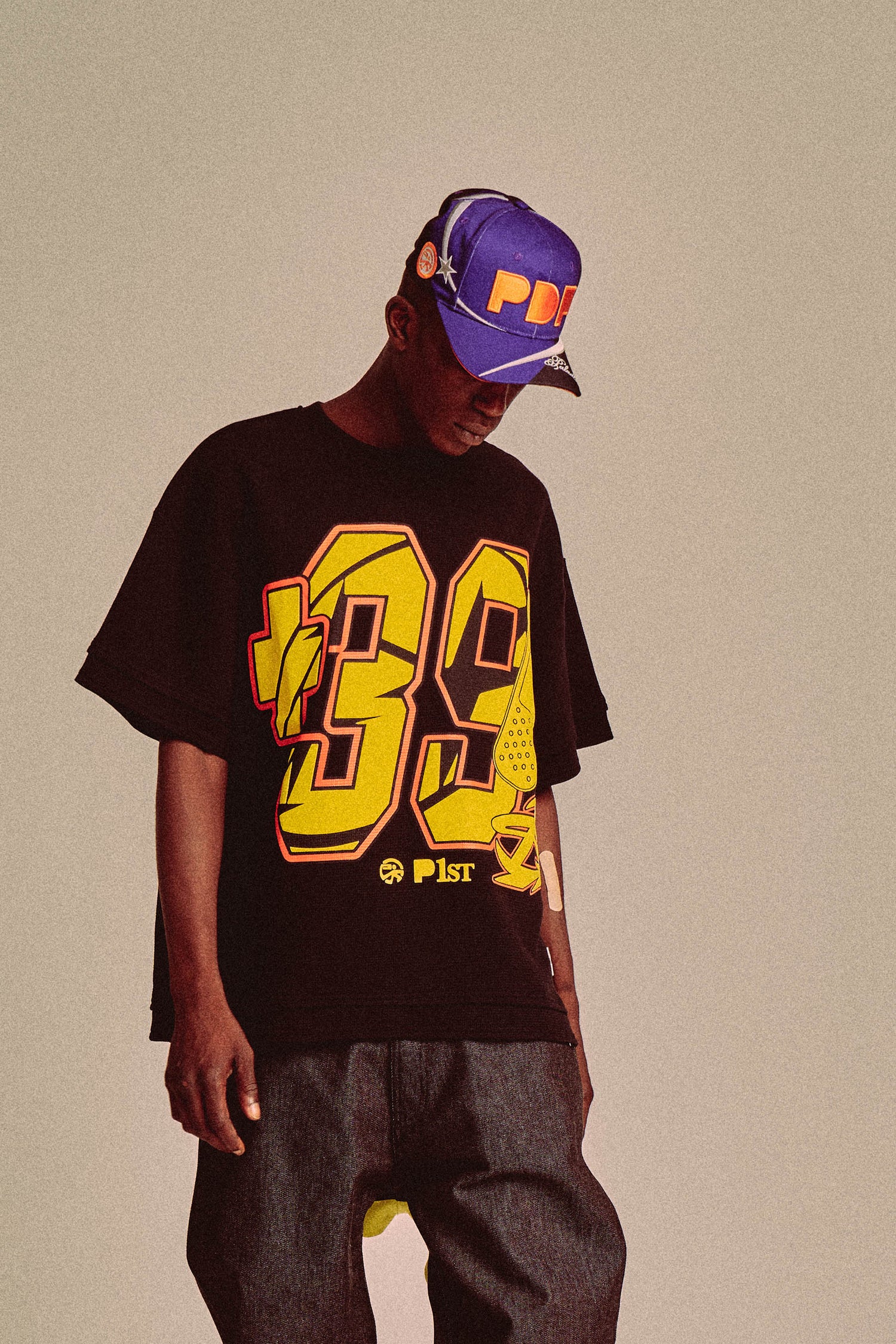 39 WAFFLE TEE // BLACK