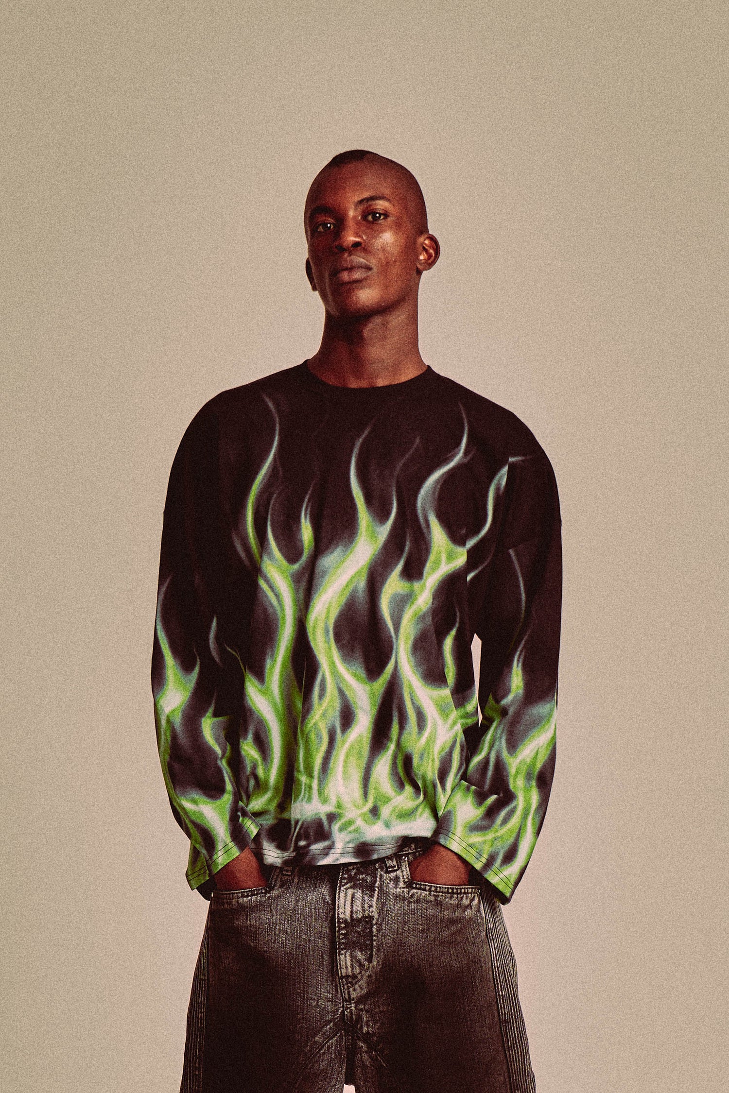 LA FLAME LONGSLEEVE // BLACK