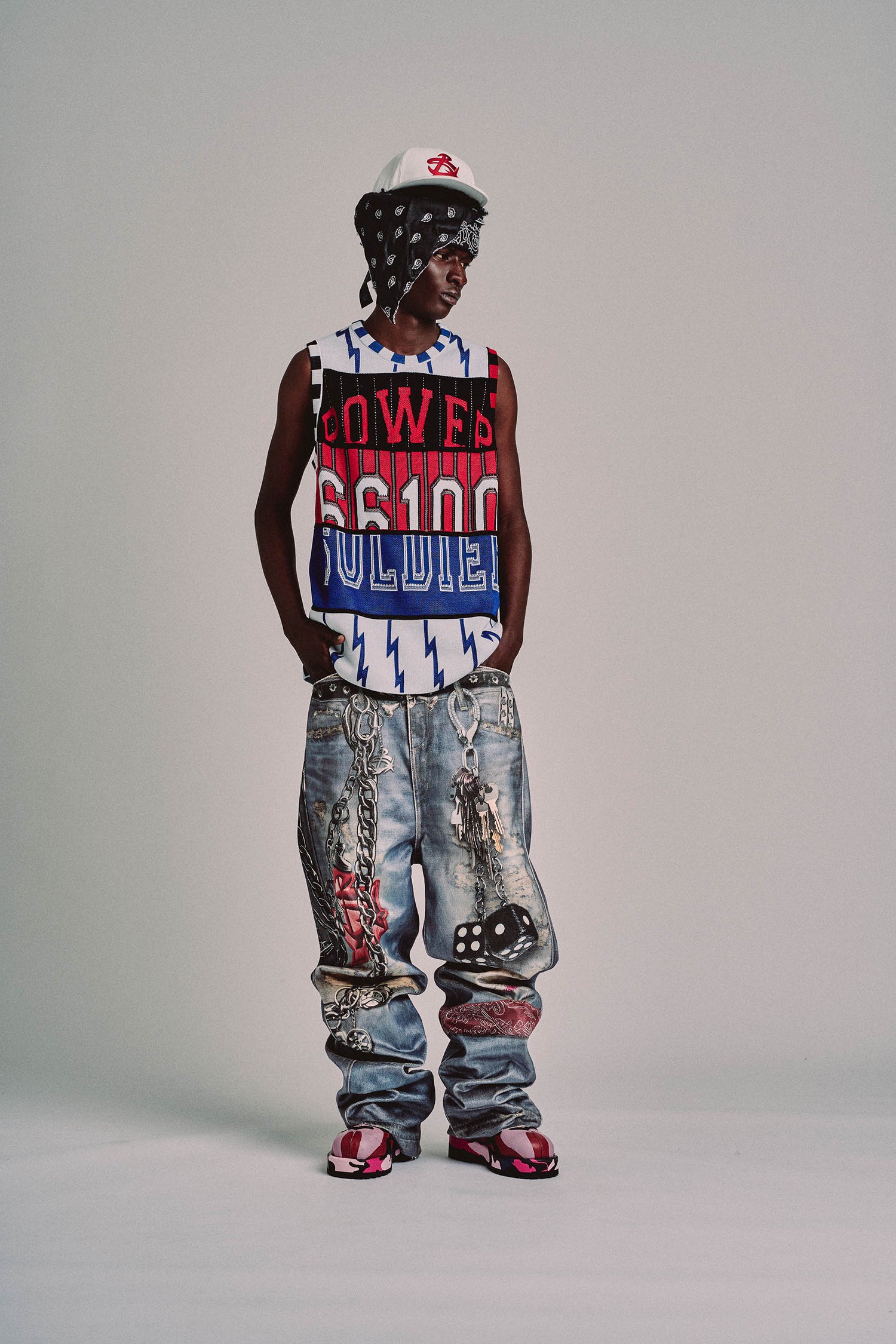 POWER TANK TOP // RED & BLUE