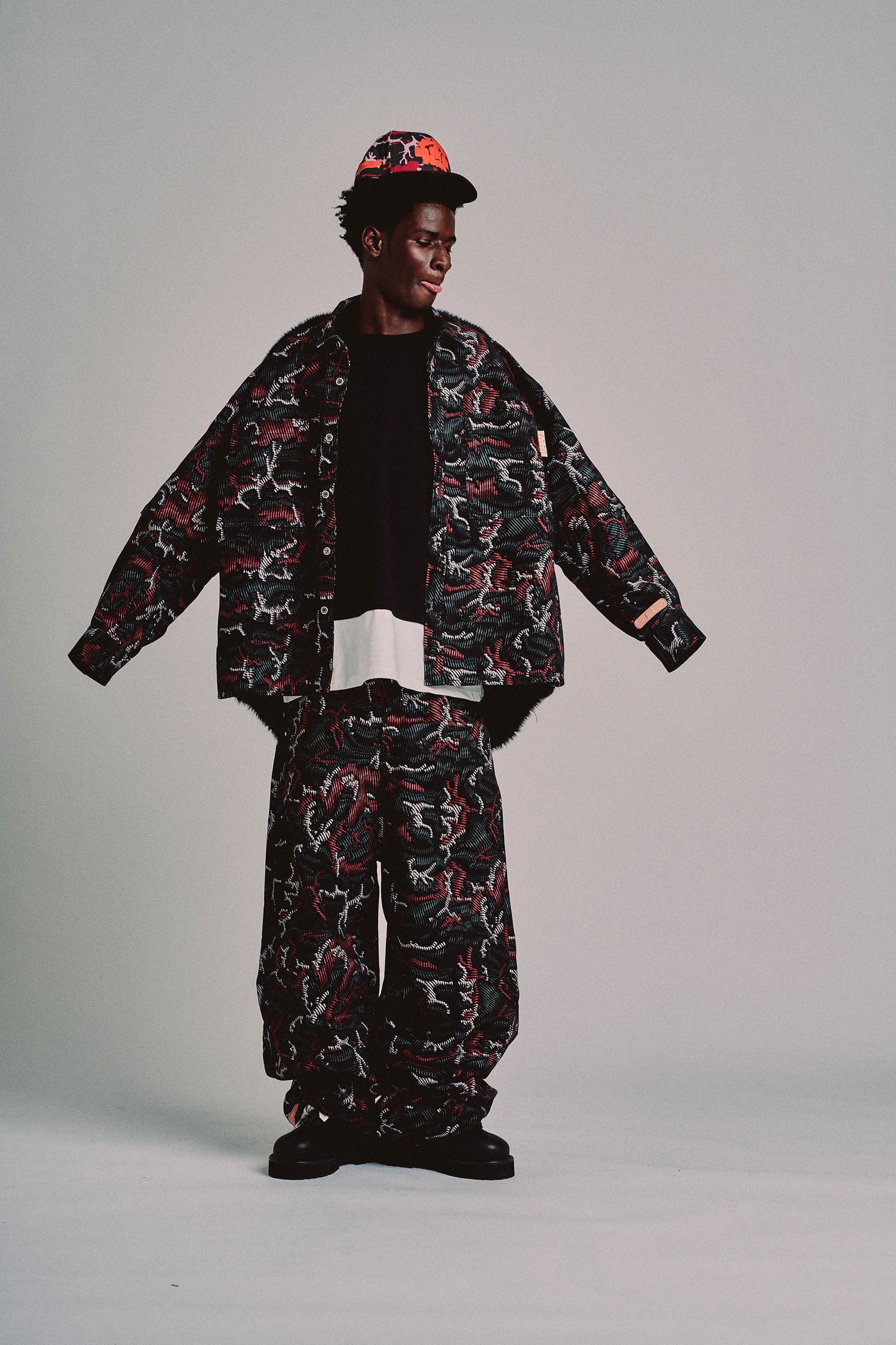 RAF SHIRT // RED CAMO