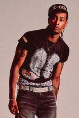 SKINNY BARTI SEMPRE LIBERI TEE // BLACK