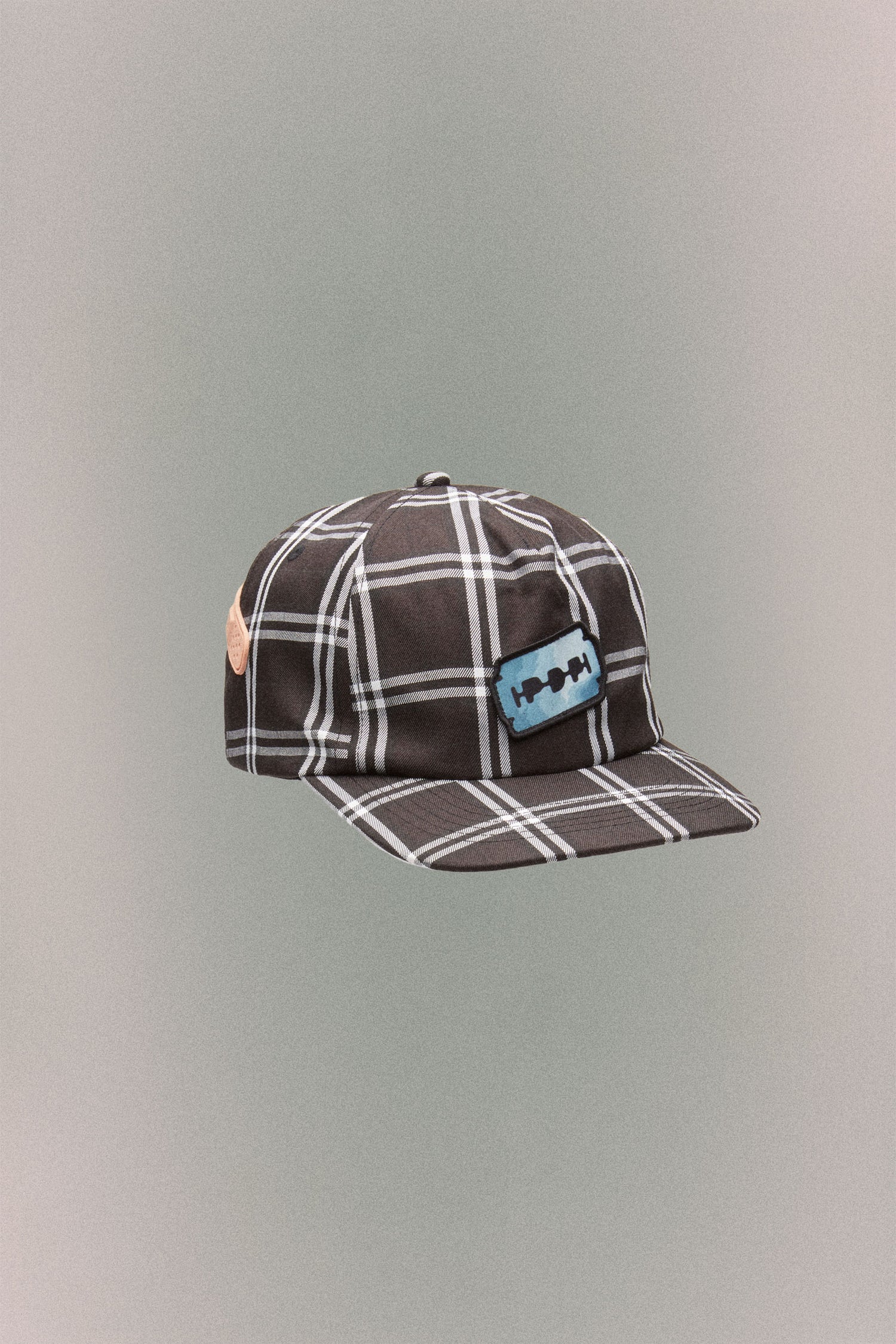 BASEBALL CAP CHECK // BLACK