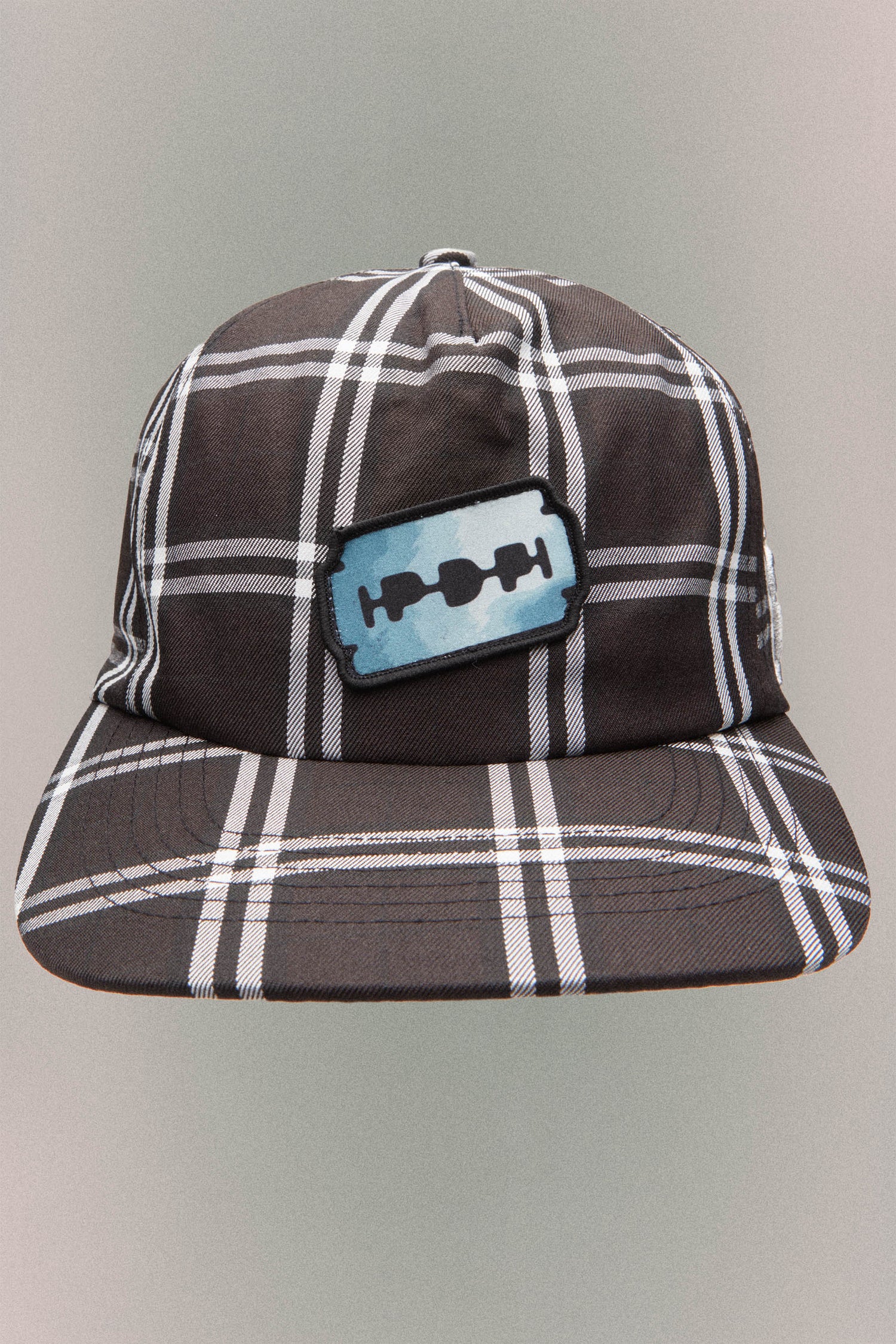 BASEBALL CAP CHECK // BLACK