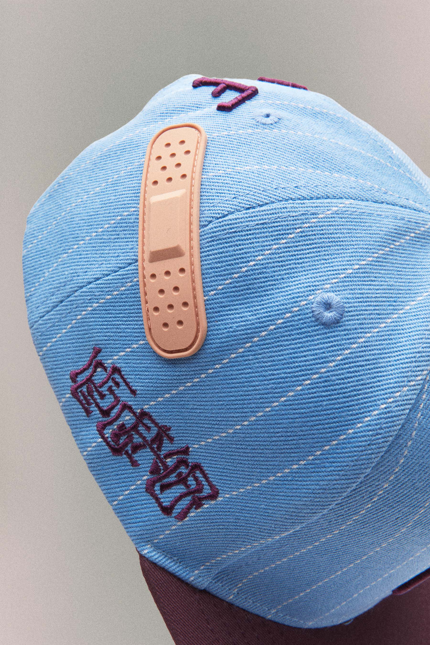 PINSTRIPE BASEBALL HAT // BABY BLUE – PDF CHANNEL