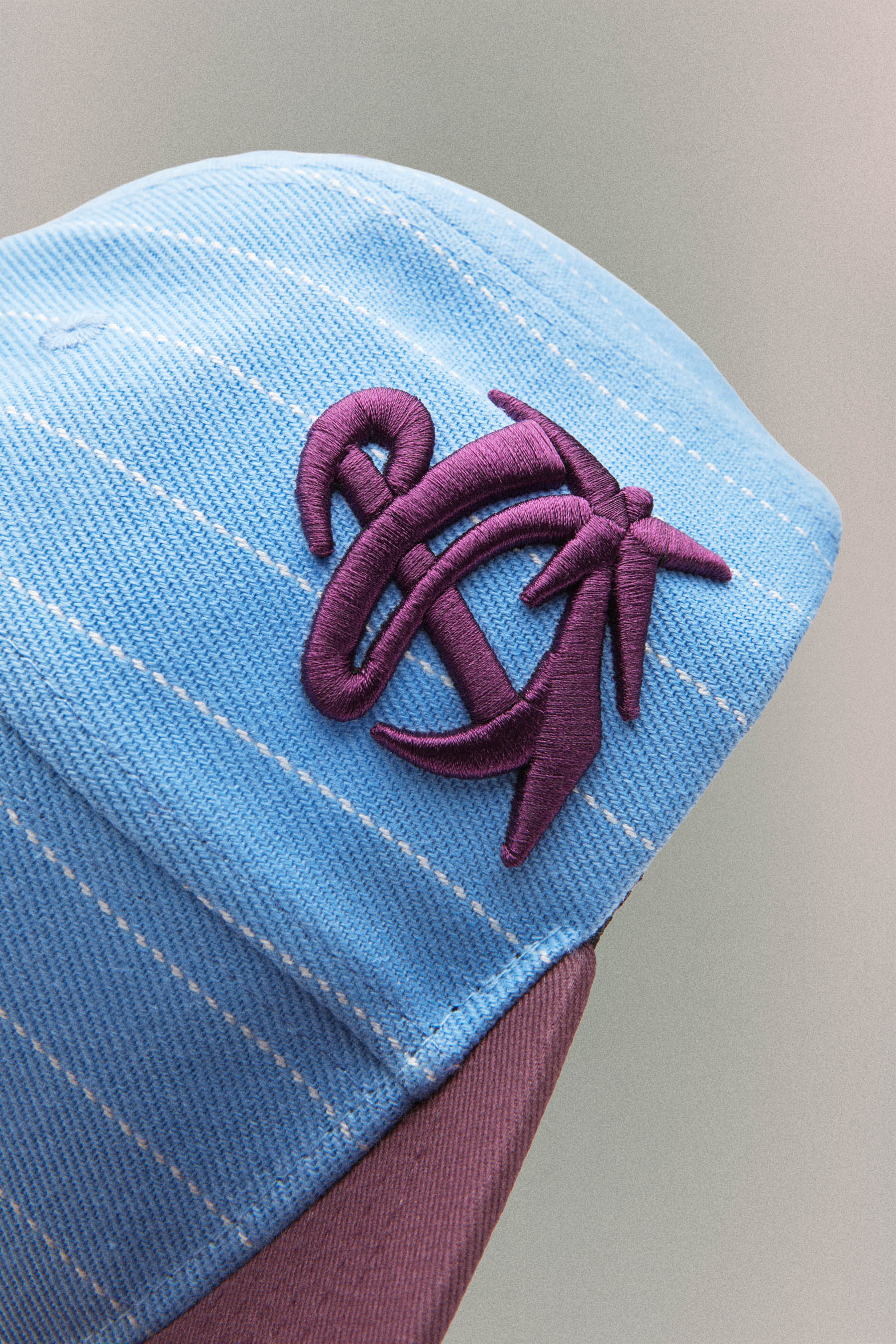 PINSTRIPE BASEBALL HAT // BABY BLUE – PDF CHANNEL