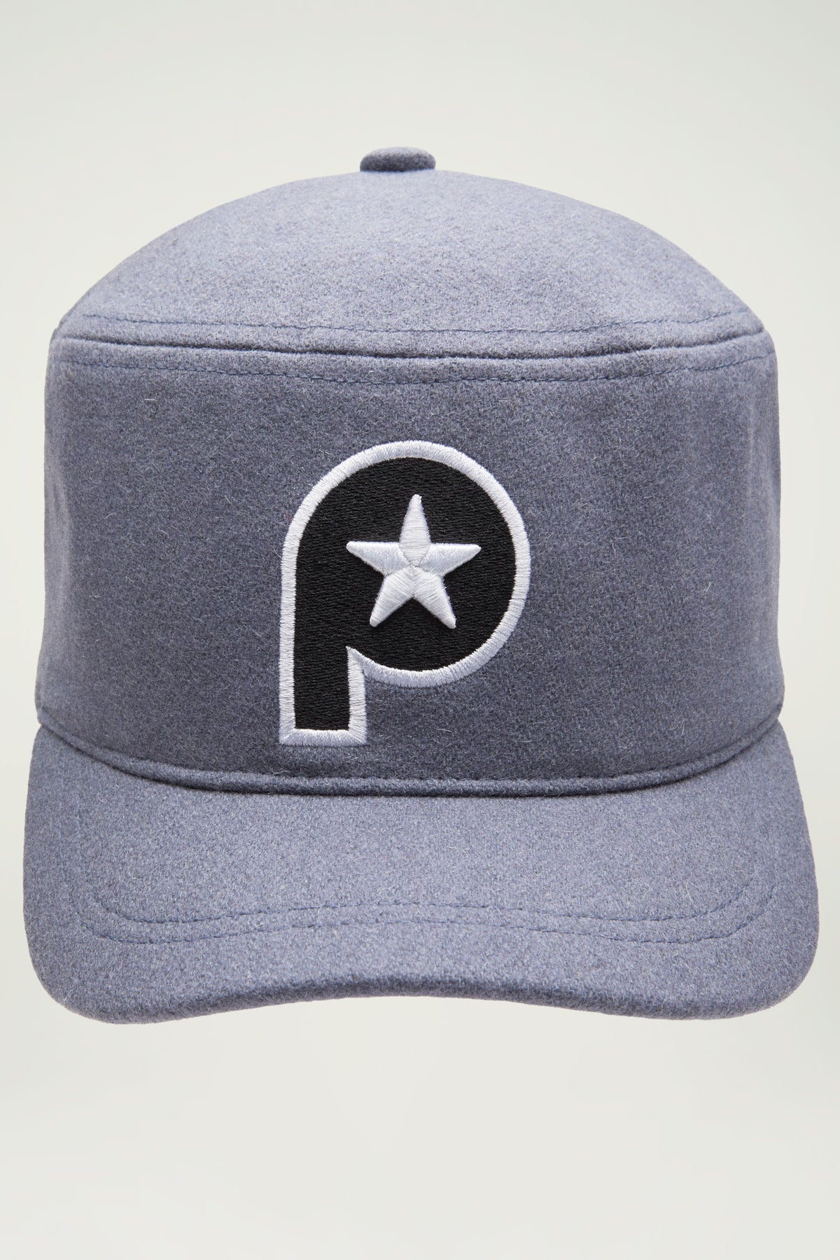 P PILLBOX HAT // GREY