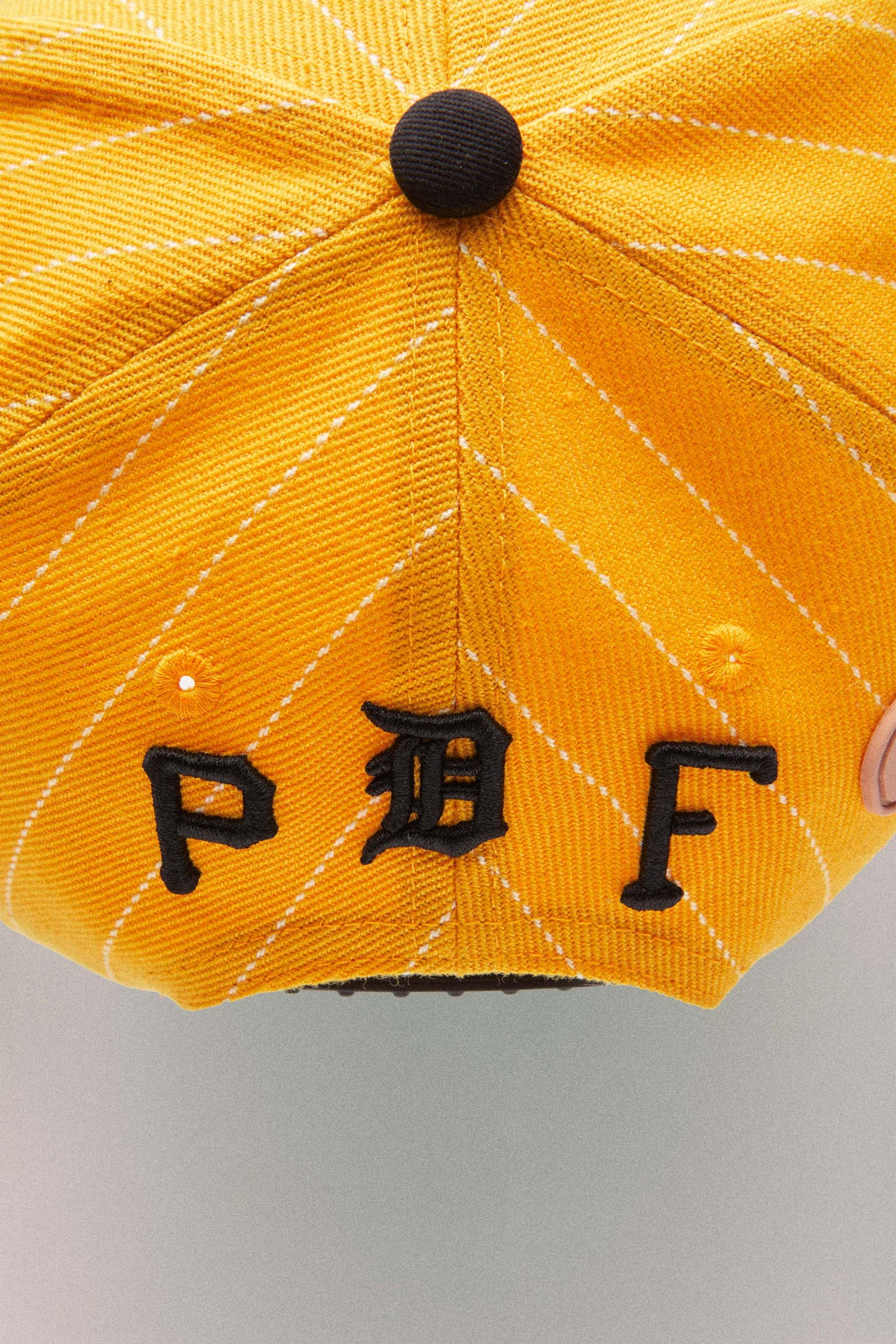 PINSTRIPE BASEBALL HAT // YELLOW
