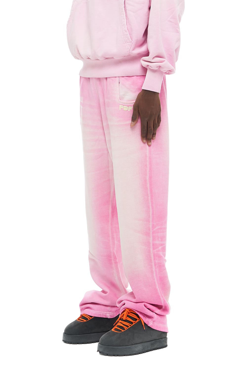 Mens PInk Velour Pants, Sweatpants