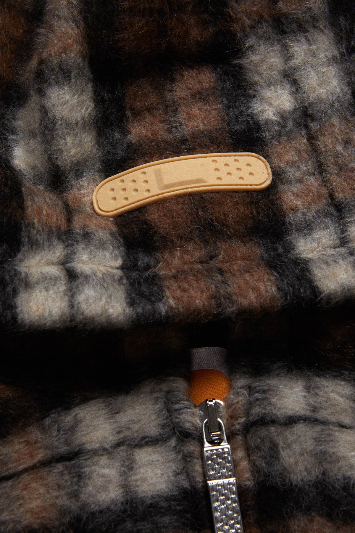 FORTE ZIP UP HOODIE // BROWN TARTAN