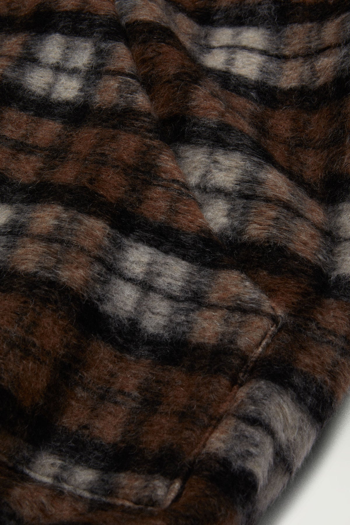FORTE ZIP UP HOODIE // BROWN TARTAN