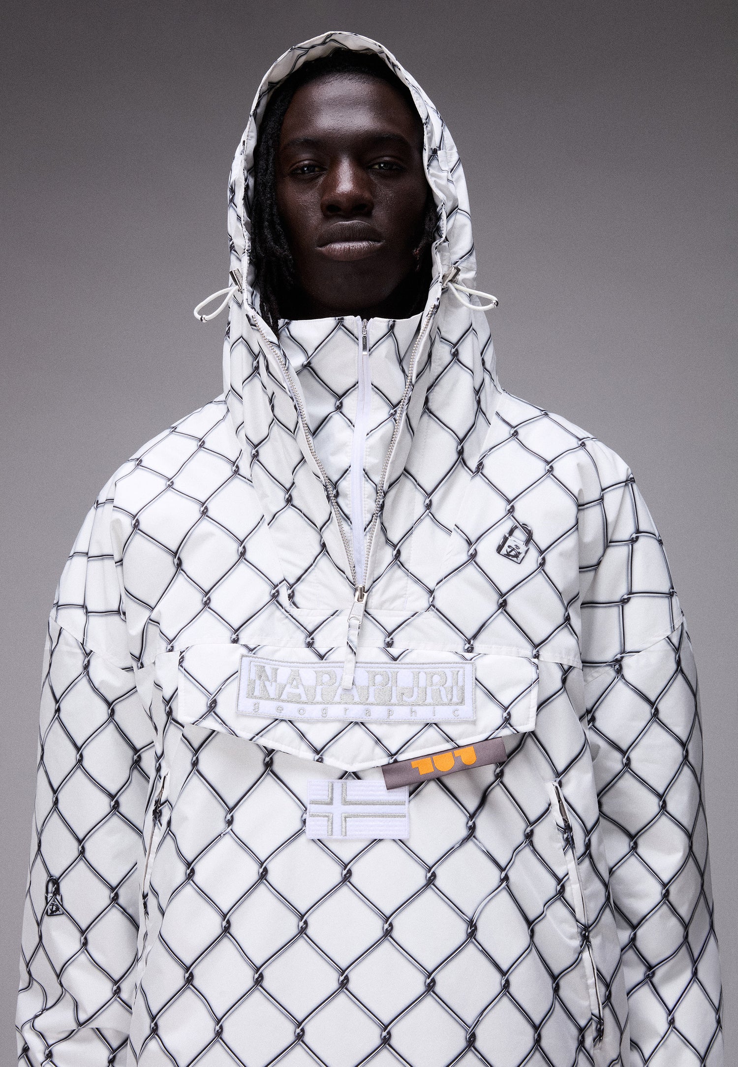 RAINFOREST NEXT PDF ANORAK JACKET // WHITE