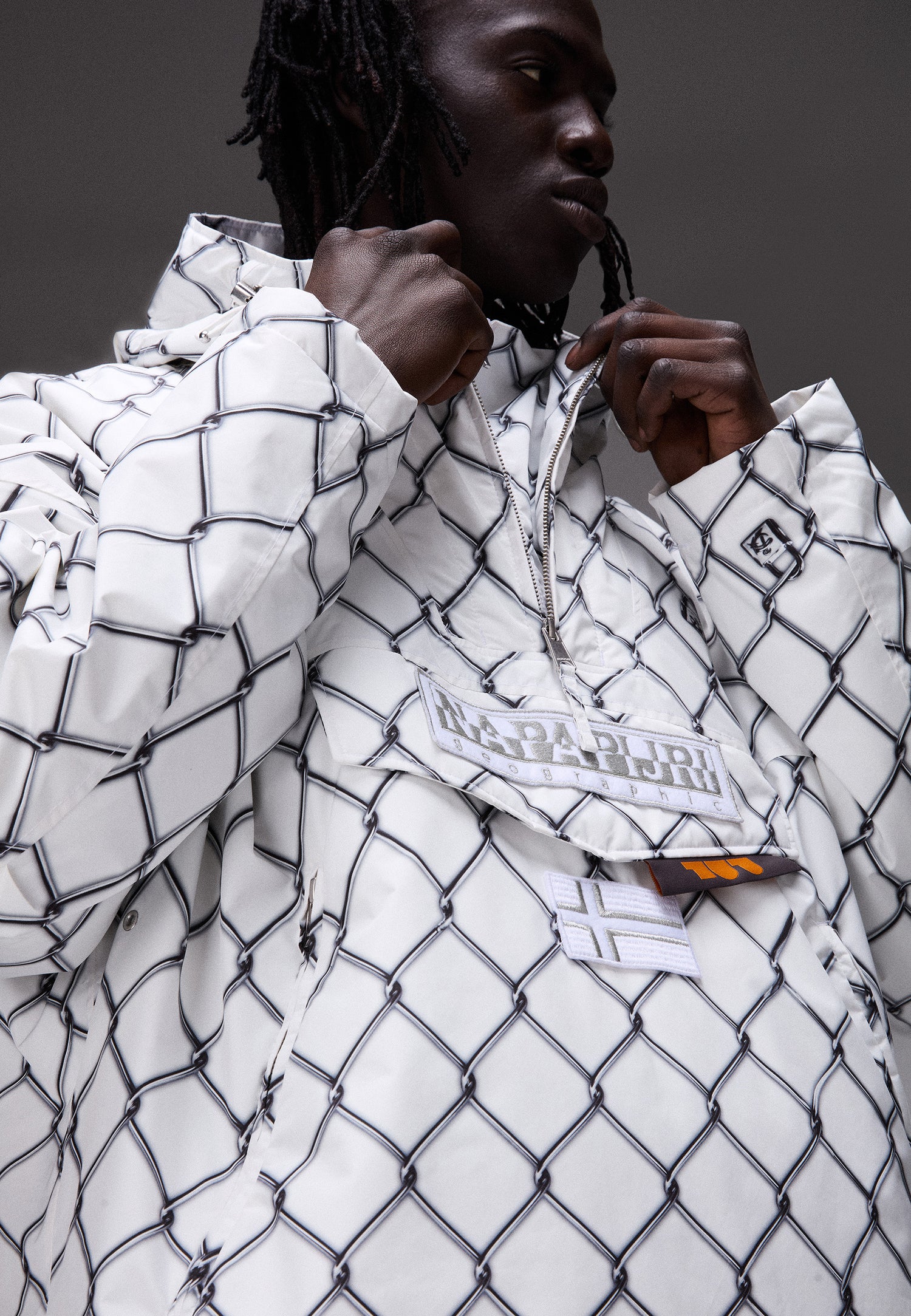 RAINFOREST NEXT PDF ANORAK JACKET // WHITE