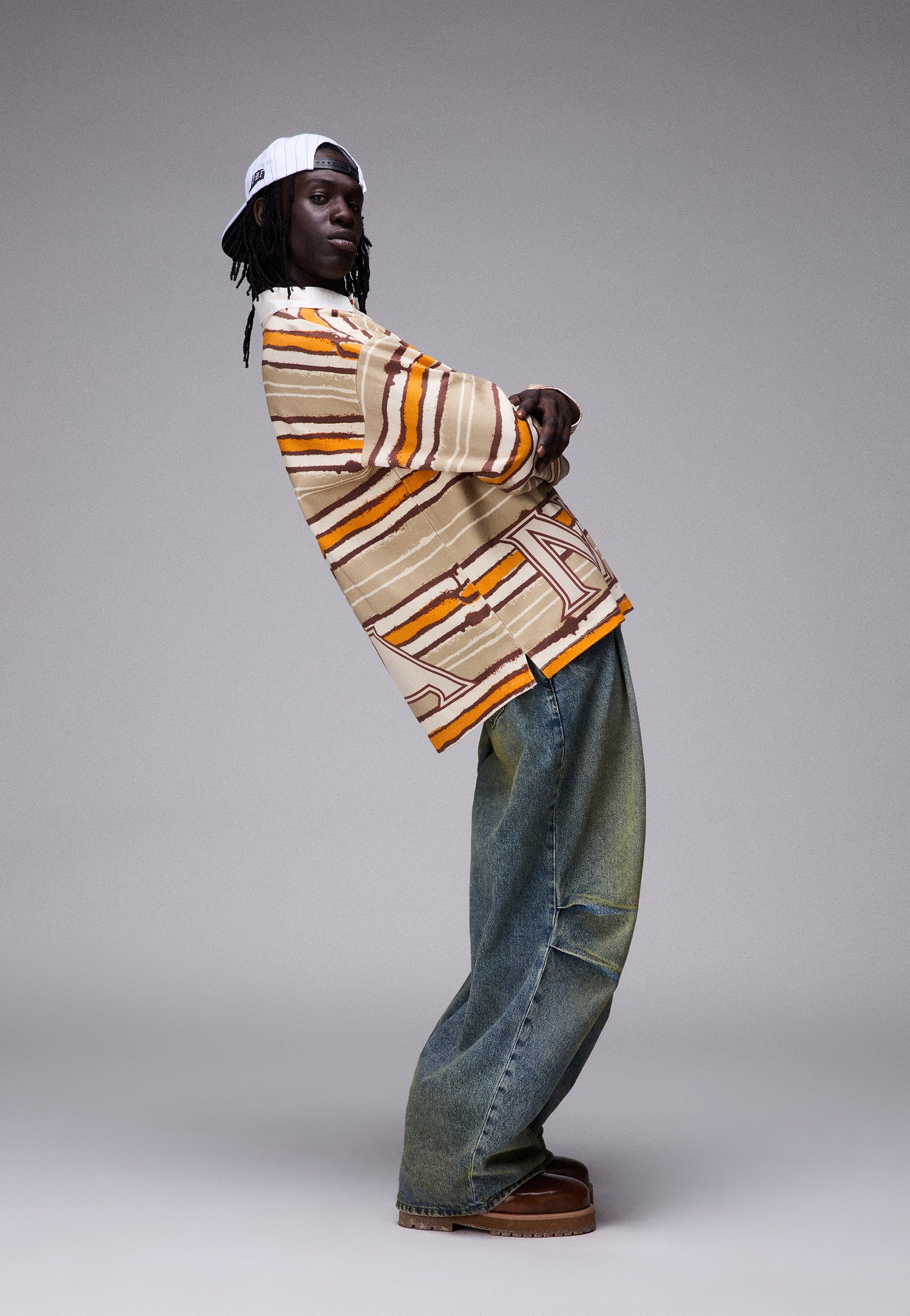 PDF LONG SLEEVE POLO // ORANGE